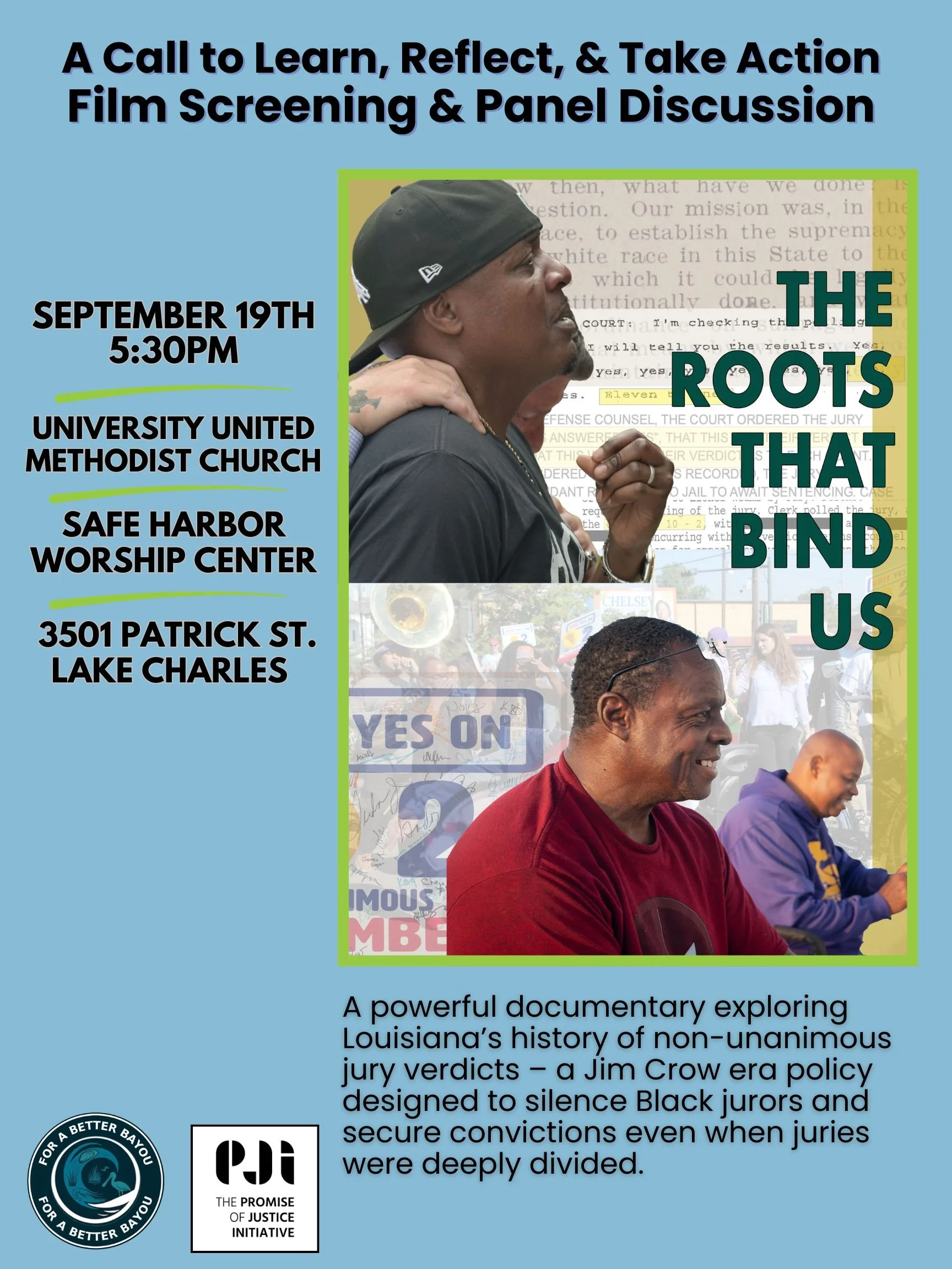 The Roots that Bind Us Film Screening (Lake Charles)