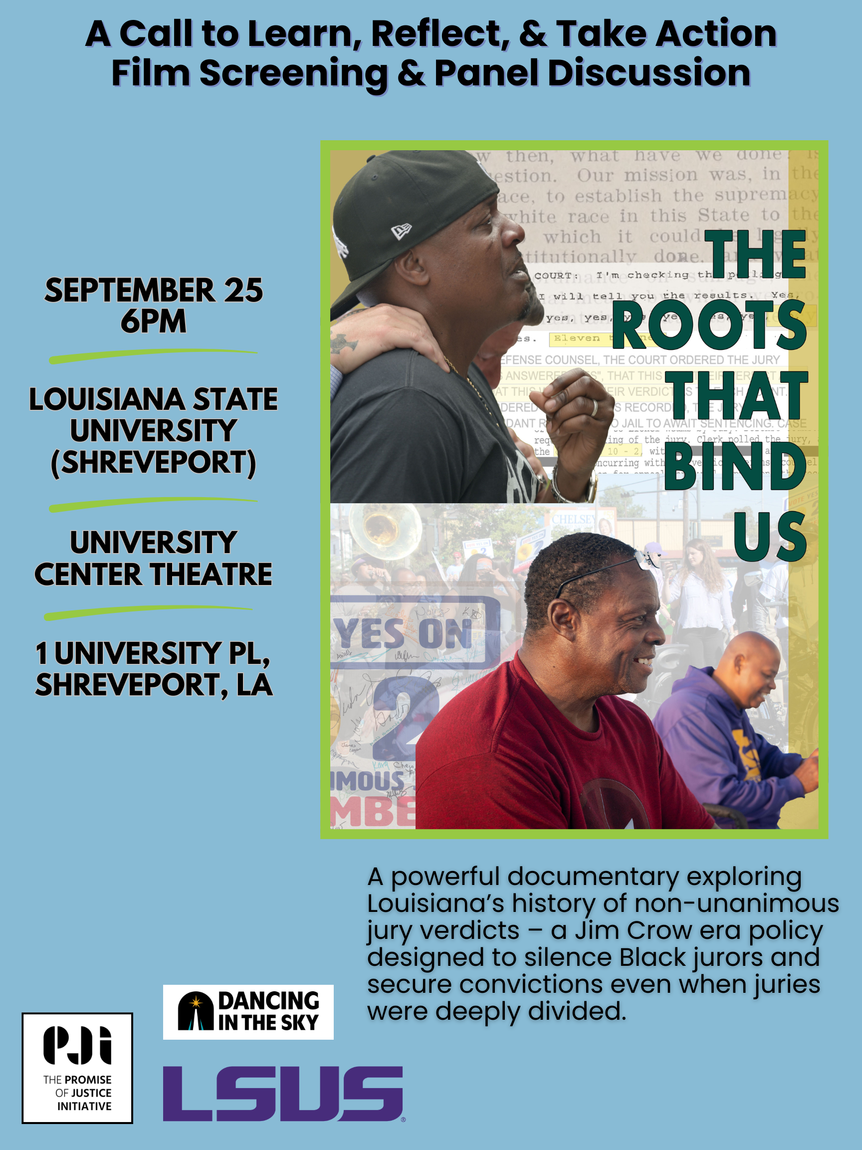 The Roots that Bind Us Film Screening (LSU in Shreveport)