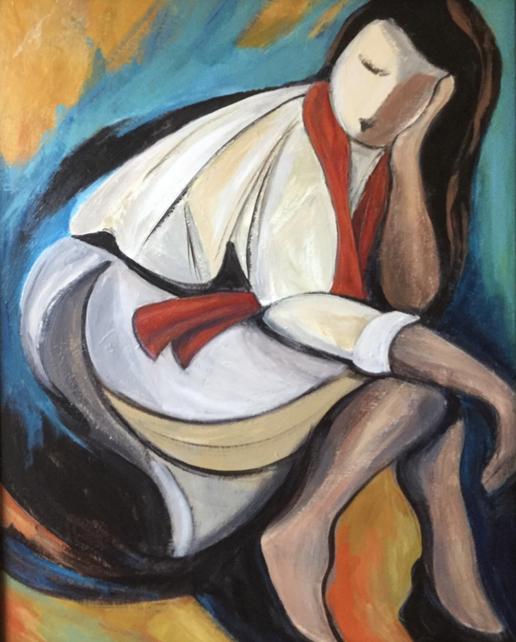 "Waiting"
Acrylic 24 x 30