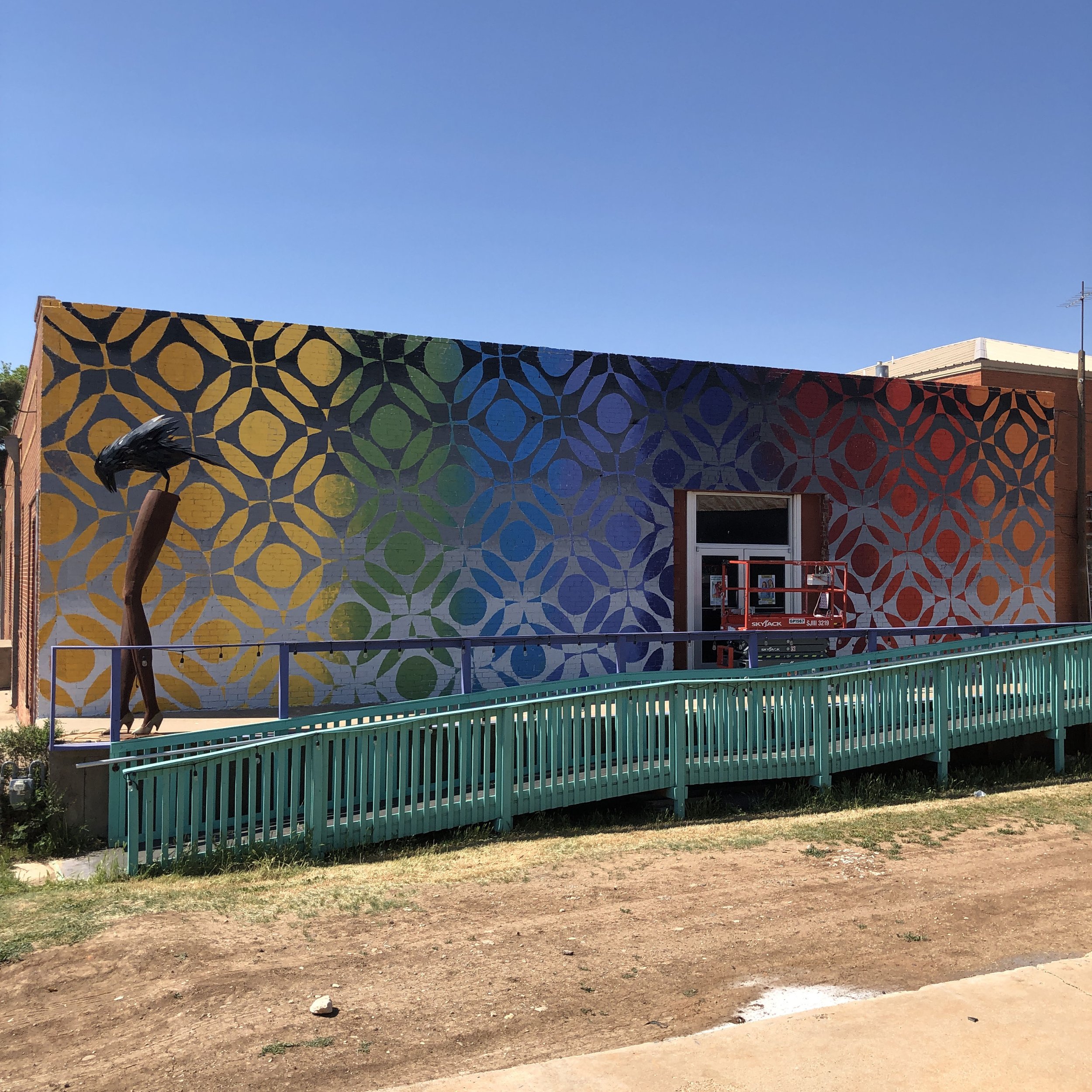 Pride Wrap Mural, Spring 2021, Contemporary Art Museum Plainview, Plainview, TX