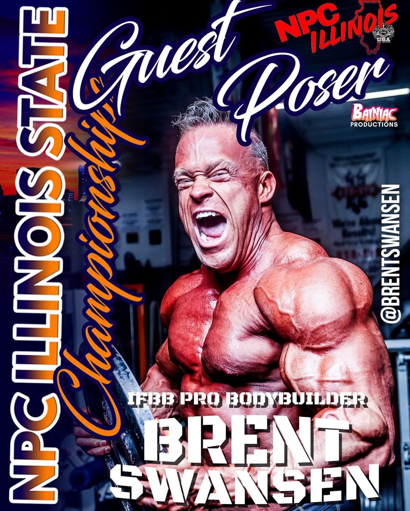2 WEEKS‼️ NPC Illinois is proud to announce that IFBB Pro Bodybuilder Brent Swansen will be Guest Posing at the 2024 NPC Illinois State Championships! 💪🏆💪🏆💪
@brentswansen

-&mdash;&mdash;&mdash;&mdash;&mdash;&mdash;&mdash;&mdash;&mdash;

Registe