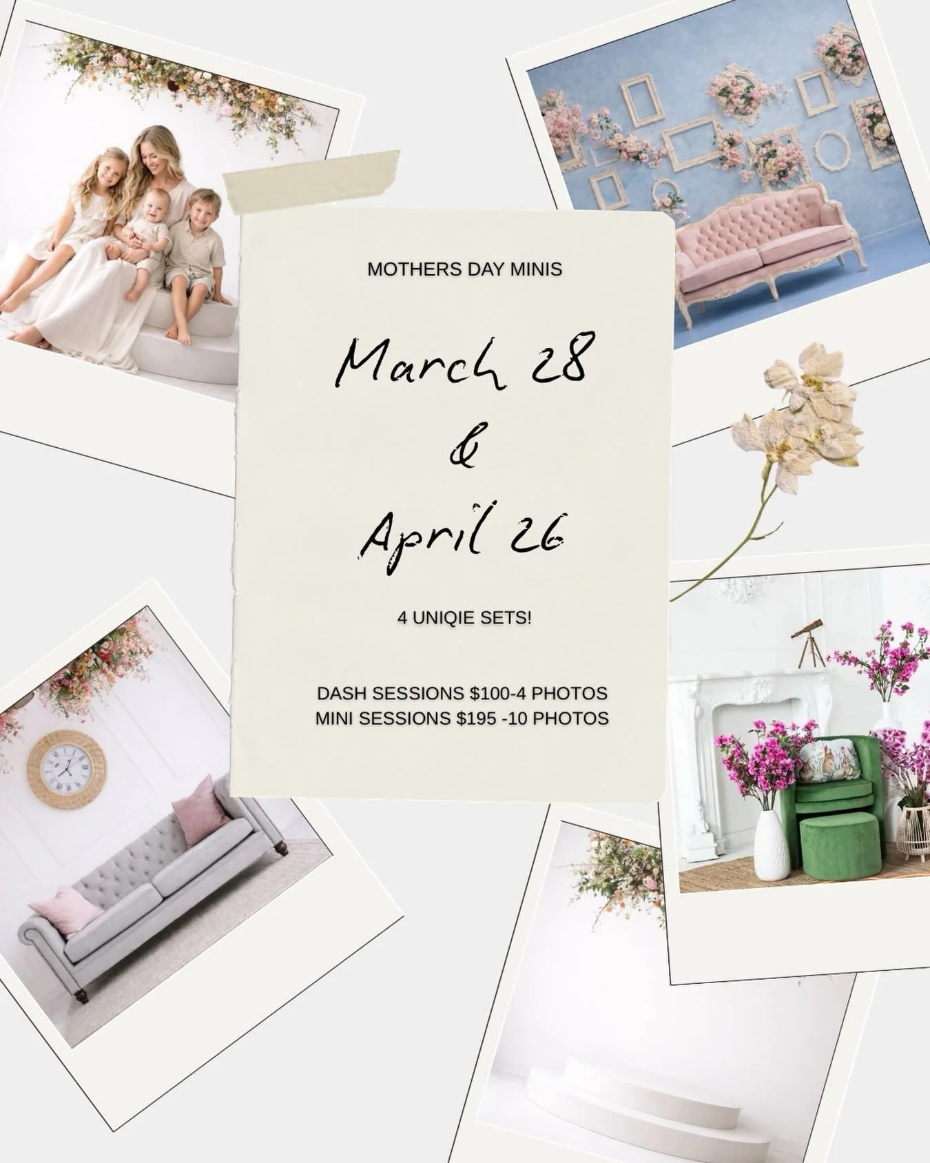 Mother&rsquo;s Day Sessions!
2 dates March 28 &amp; April 28
Dash Session ($100+tax includes 4 digital images 15 mins)
Mothers Day Sessions ($195*tax includes 10 digital images , 25 mins)
Booking link in bio!
#winnipegfamilyphotographer #winnipegbusi