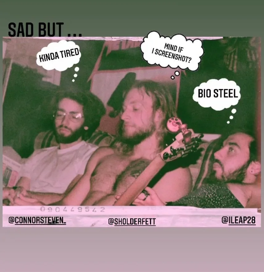 The bois have very limited thoughts, 
But they definitely think you should come to our gig on Saturday!!
📸 - @br.eaking_b.ud 
&bull;
&bull;&bull;
&bull;&bull;&bull;
&bull;&bull;&bull;&bull;
#liquidmonk #livemusic #bands #phillymusicscene #phillymusi