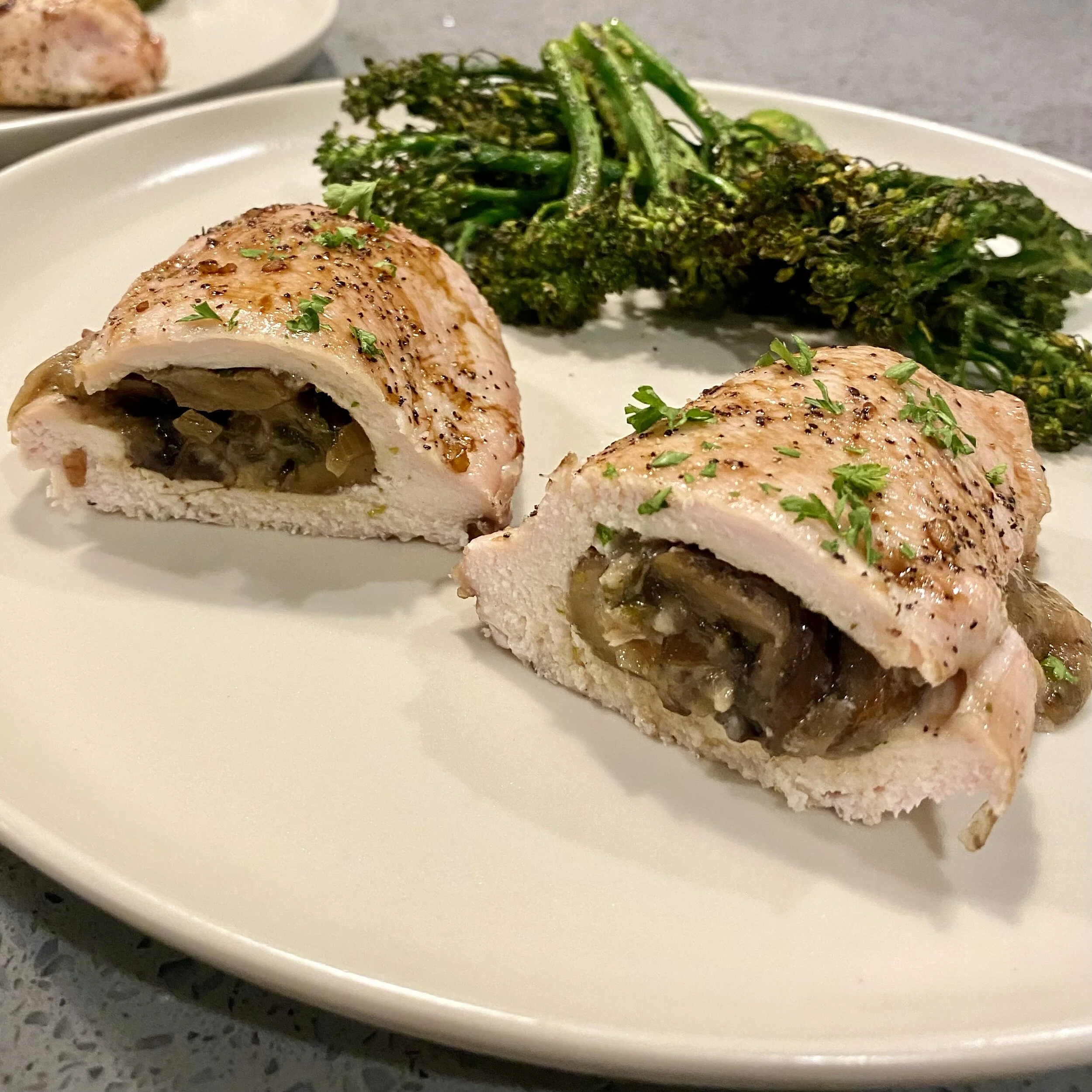 Recipe for Mushroom Stuffed Chicken Breasts  on Lectin Free Wife by Brie Minnaar