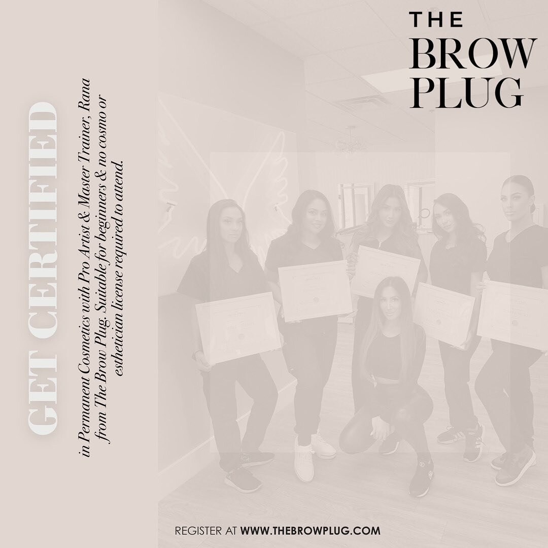 Want to become your own boss and make a six-figure income doing what you LOVE⁉️ Who doesn&rsquo;t! Bows your chance to get certified in #PermanentCosmetics without having to have prerequisites under your belt. ✨

Our #PMU Training Courses are suitabl