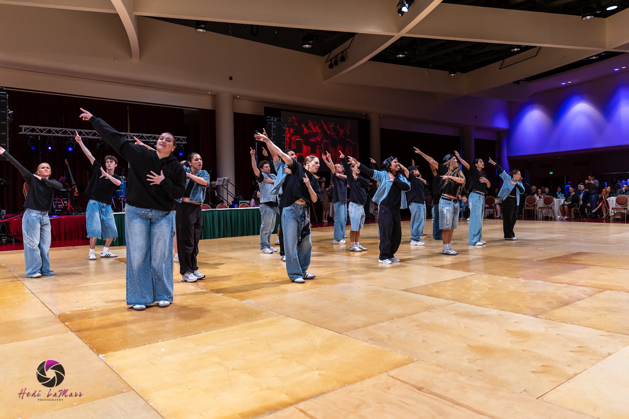 Barrio Dance performing their second act at the 22nd annual Rhumba 4 Rainbow gala