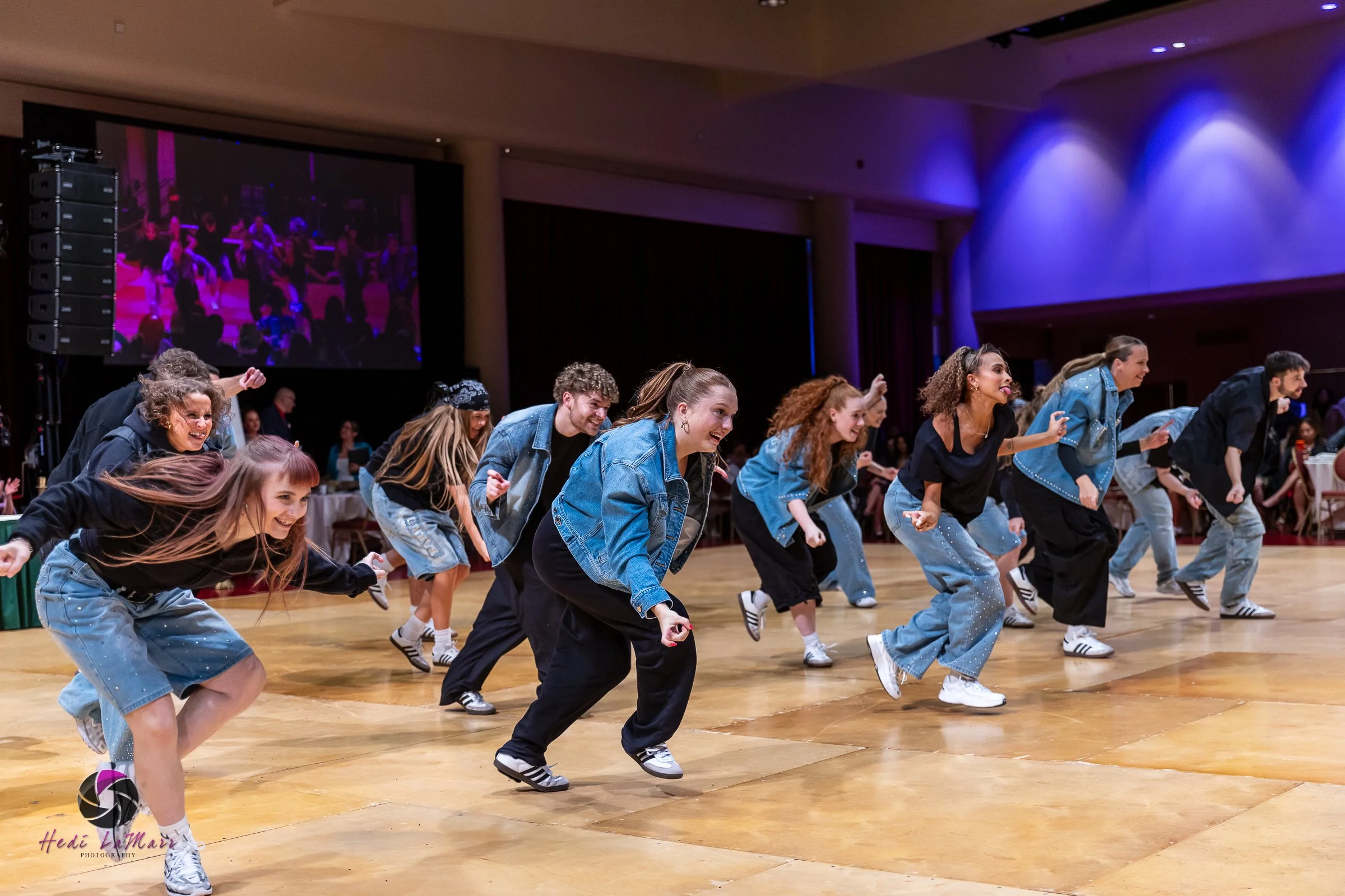 Barrio Dance performing their second act at the 22nd annual Rhumba 4 Rainbow gala