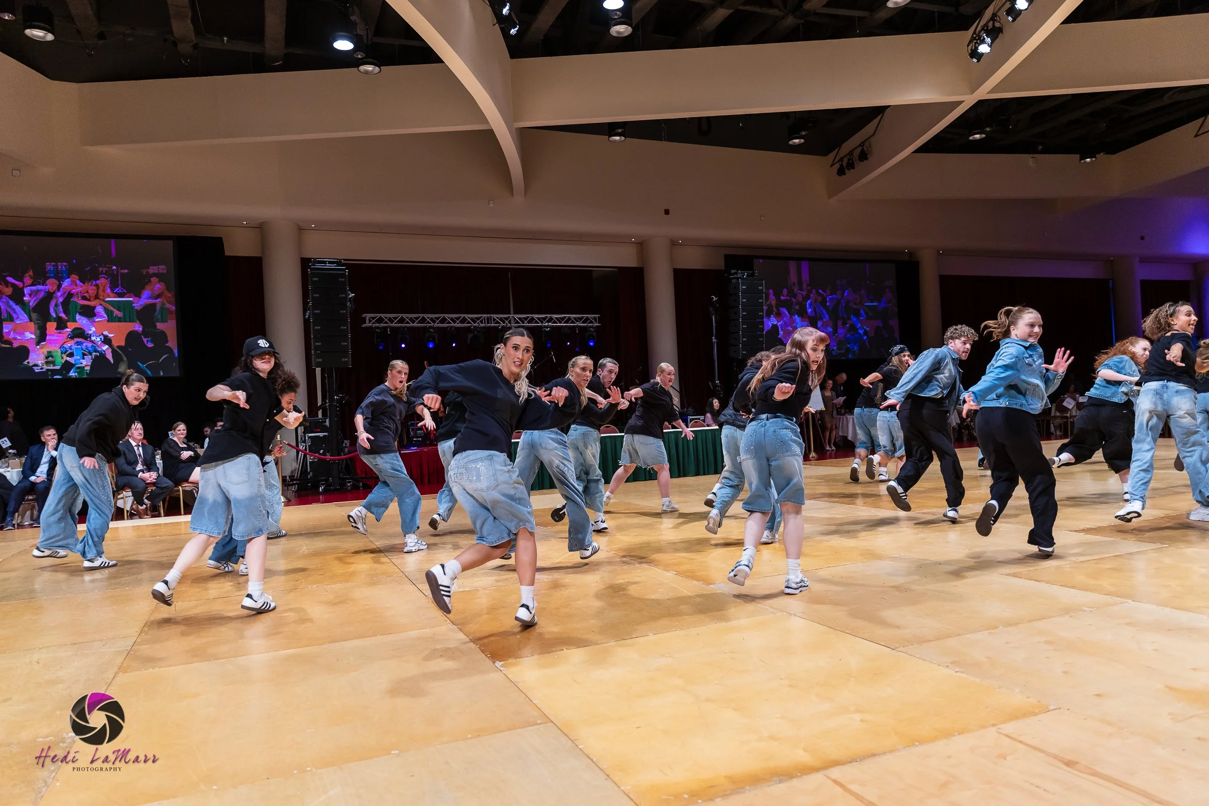 Barrio Dance performing their second act at the 22nd annual Rhumba 4 Rainbow gala
