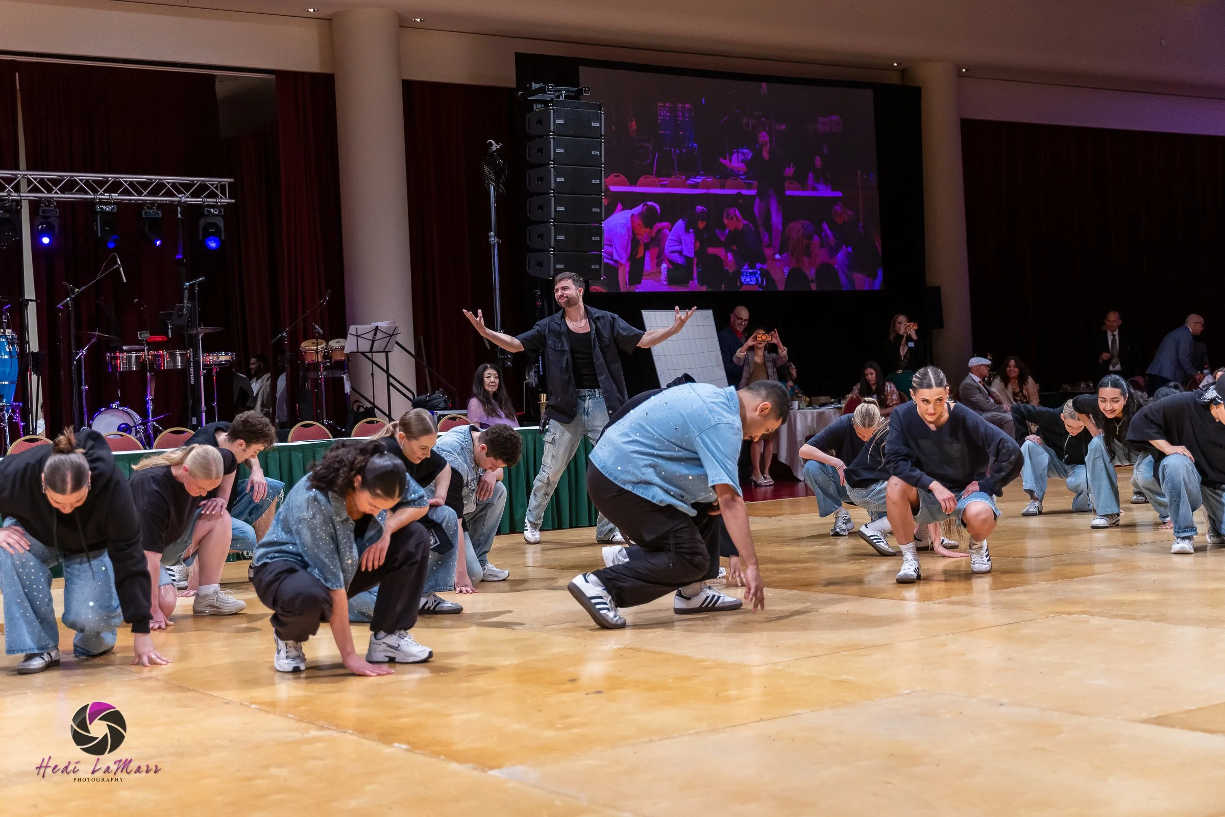 Barrio Dance performing their second act at the 22nd annual Rhumba 4 Rainbow gala