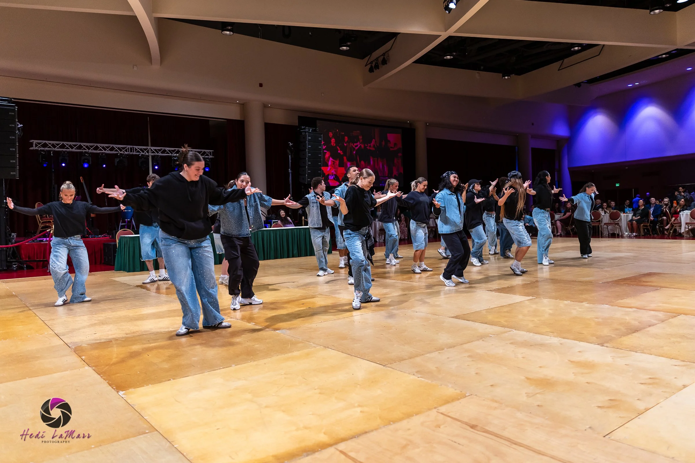 Barrio Dance performing their second act at the 22nd annual Rhumba 4 Rainbow gala