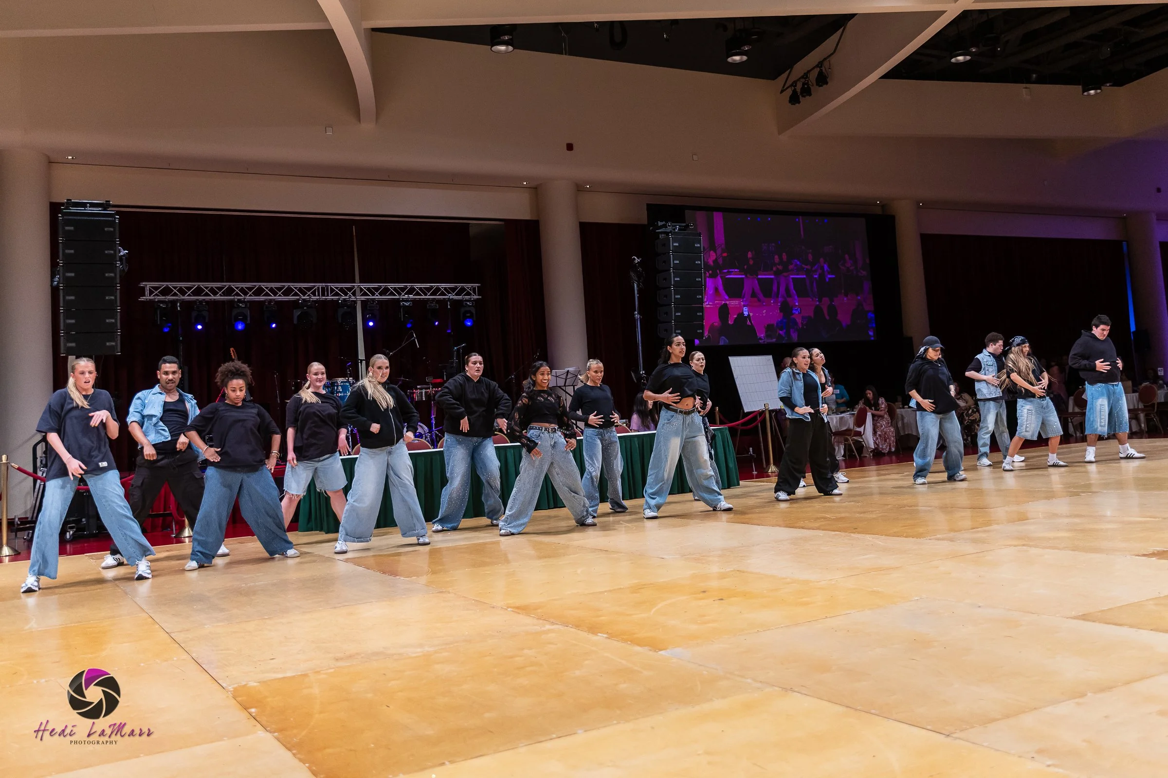 Barrio Dance performing their second act at the 22nd annual Rhumba 4 Rainbow gala