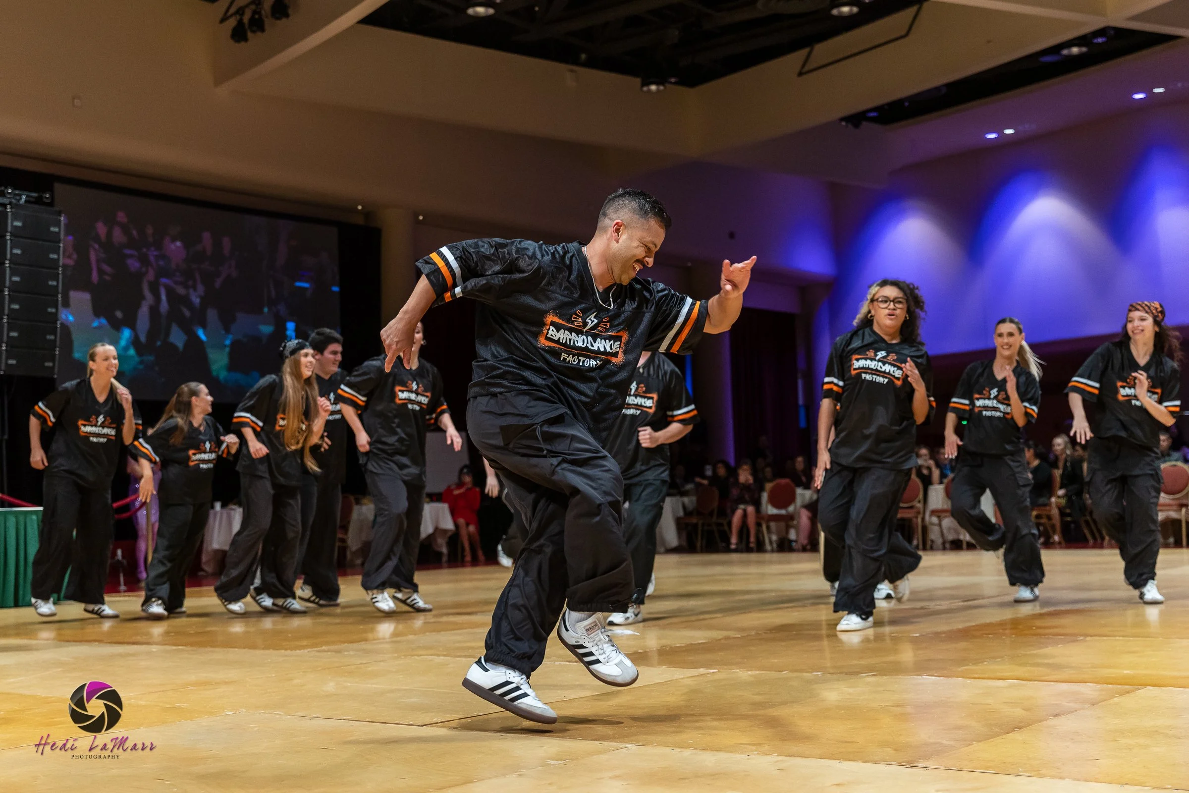 Barrio Dance performing their first act at the 22nd annual Rhumba 4 Rainbow gala