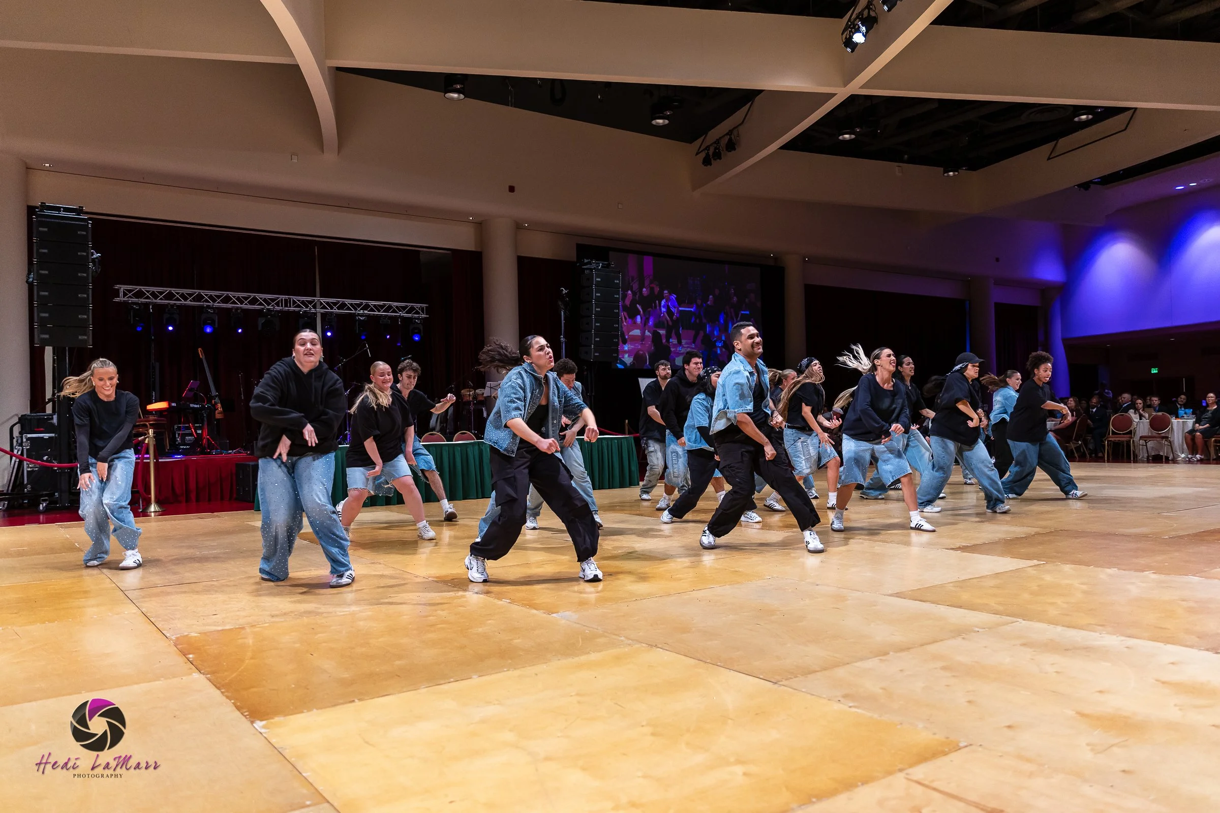 Barrio Dance performing their second act at the 22nd annual Rhumba 4 Rainbow gala