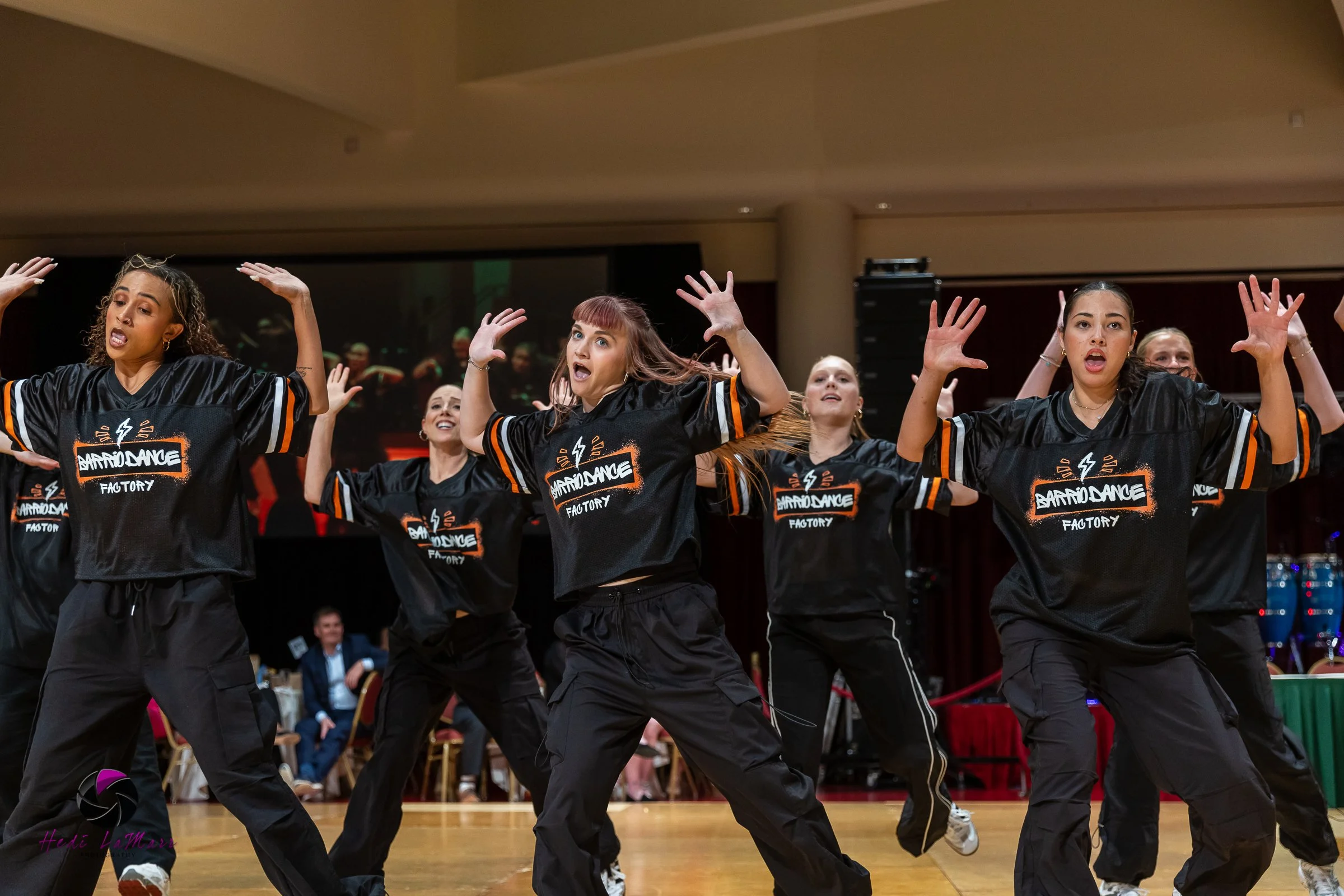Barrio Dance performing their first act at the 22nd annual Rhumba 4 Rainbow gala