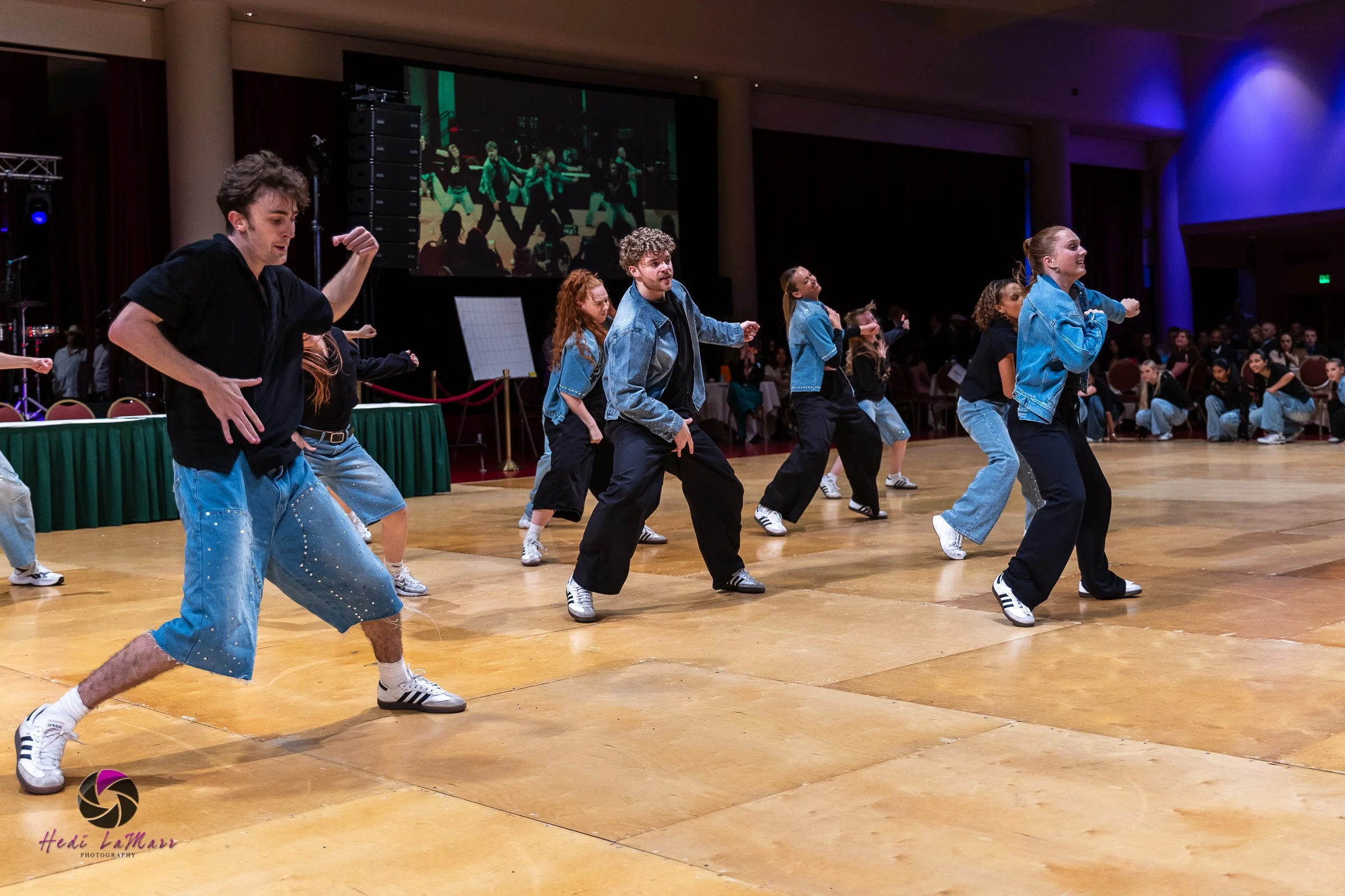 Barrio Dance performing their second act at the 22nd annual Rhumba 4 Rainbow gala