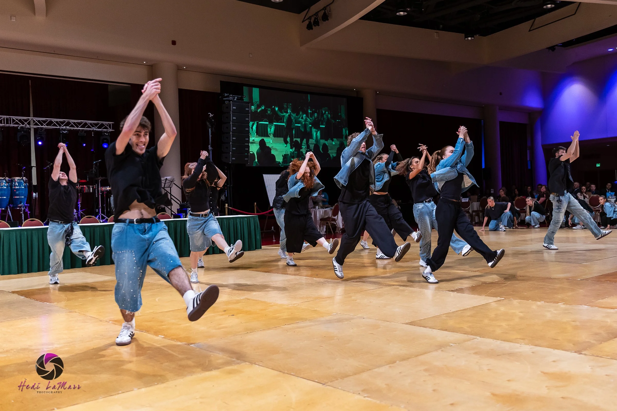 Barrio Dance performing their second act at the 22nd annual Rhumba 4 Rainbow gala