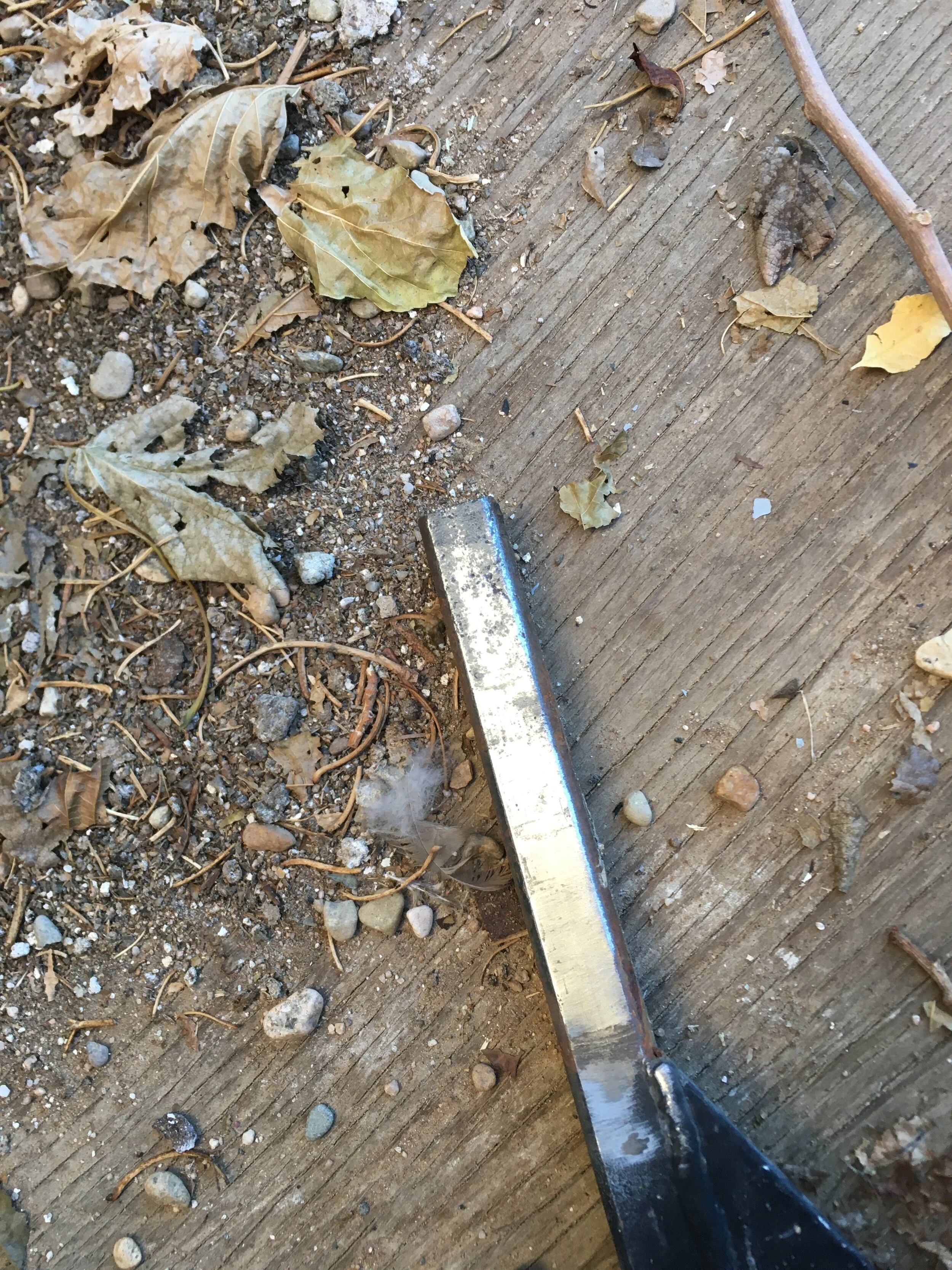 Rust is cleared away with an abrasive wheel, then Painted (Refer to main image at the top of the page to see the end result, rack located near the rear over spare tire).