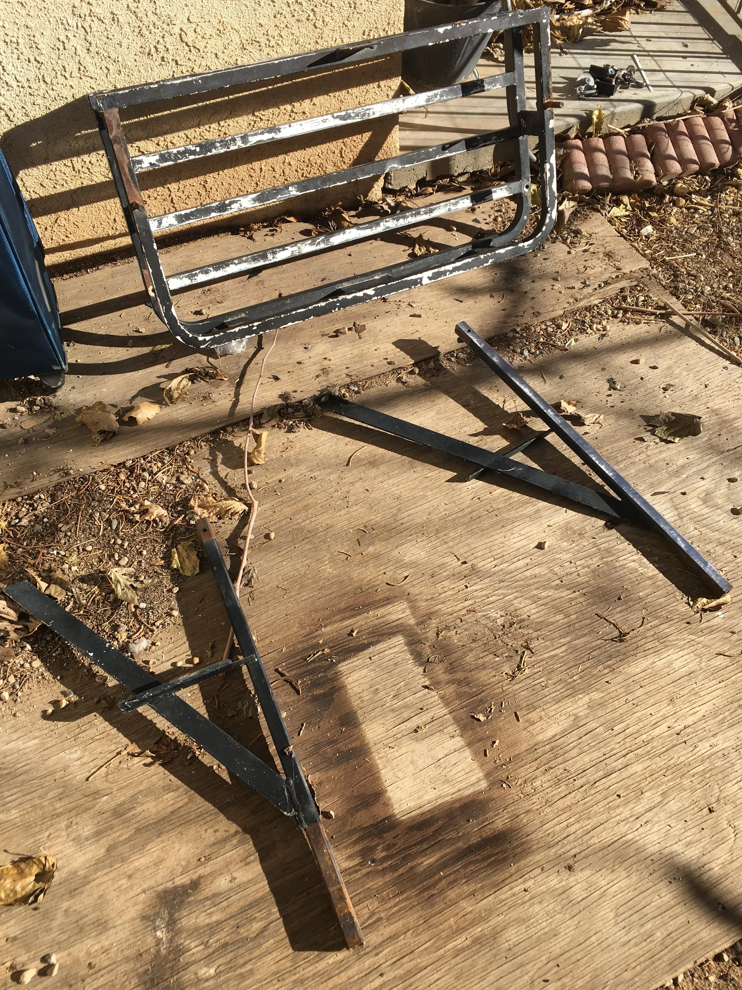 Custom weld Storage Rack and Rear Bumper, full disassembly. 