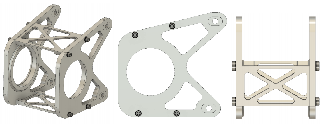 2019 Design : Featured an impressive weight reduction to the system and a simplified design. FEA confirms success of design and suggests areas to reduce even more weight.