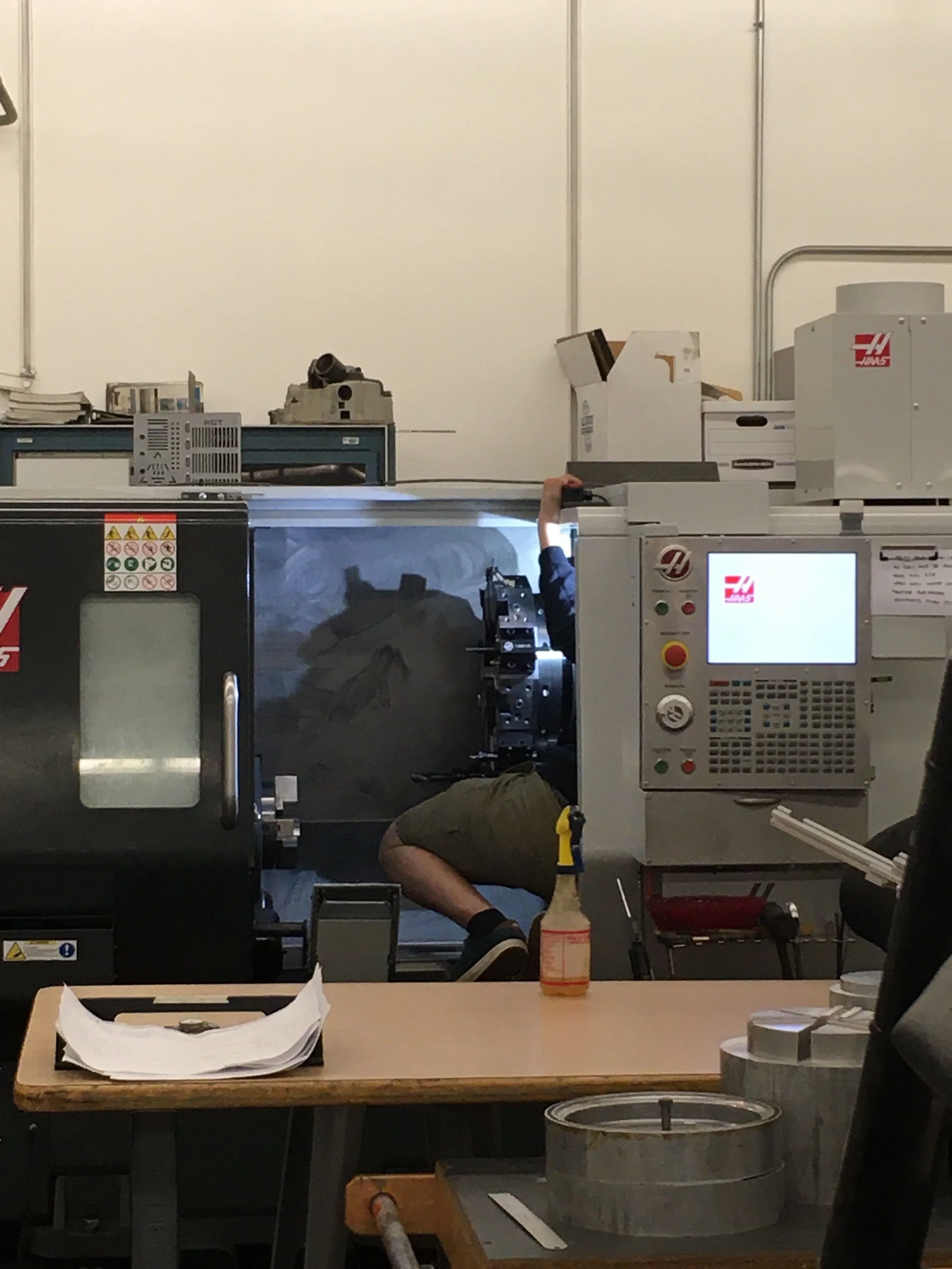 2019-2020 - Machine maintenance and cleaning to prevent rust for next year's team.