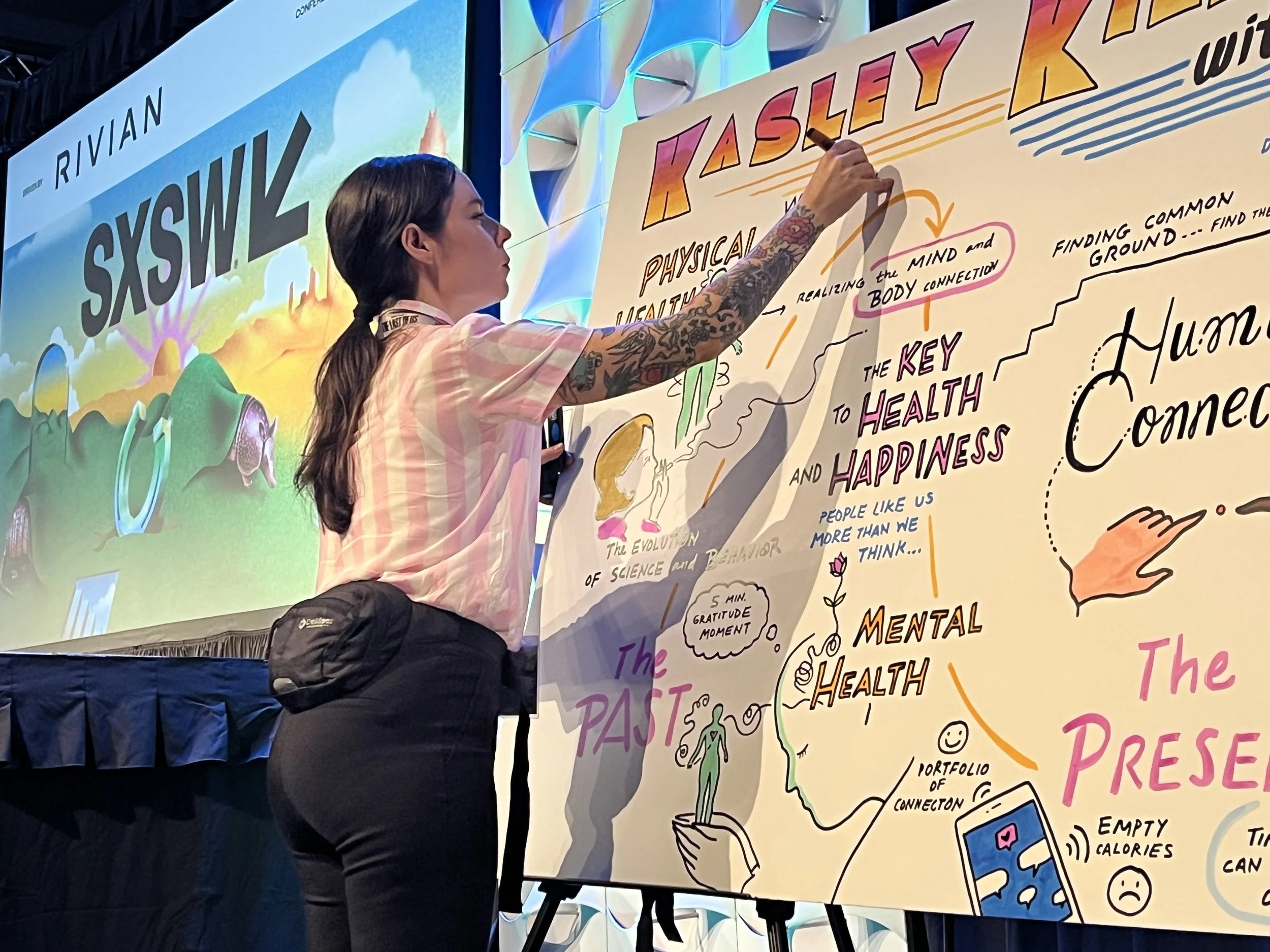 TwoLine Studios graphic recording at SXSW 2025