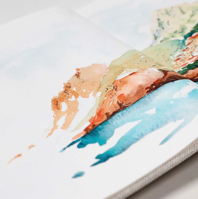Working on Watercolors