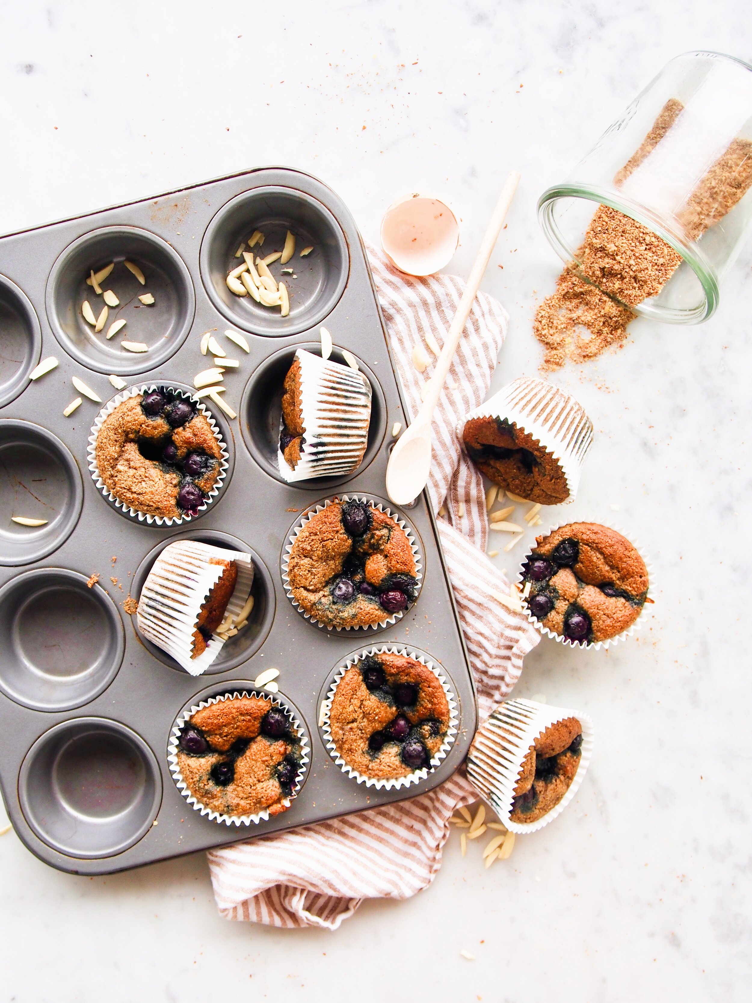 Blueberry & Tahini Muffins