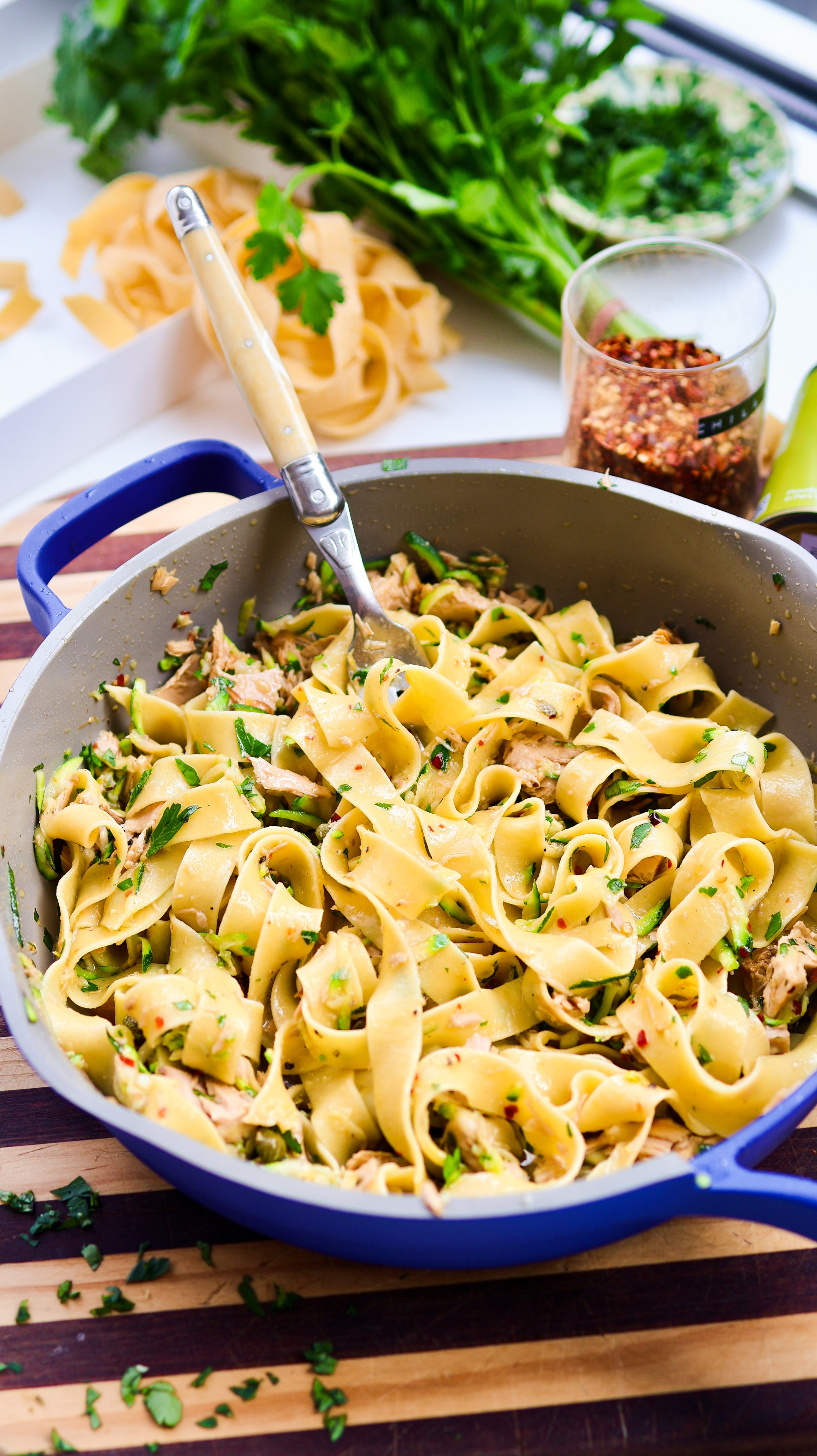 Made By Mandy_s Tuna and Zucchini Pappardelle with Lemon and Capers Image 1.jpg