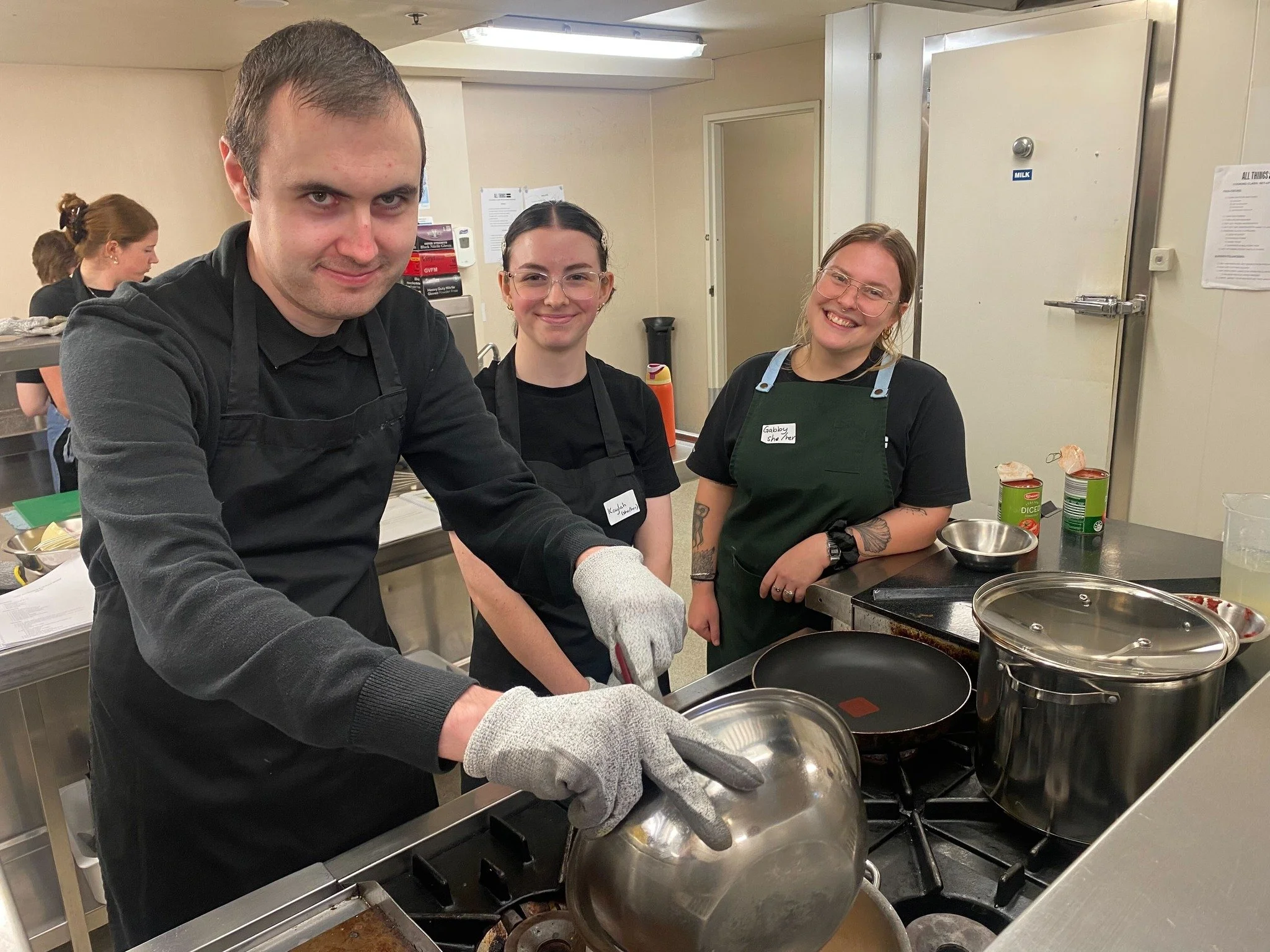 Our new training year has begun 👏💛 We currently have 11 young people with disability undertaking hands-on pre-employment training in our commercial kitchen environment. This program is designed to:
☕️ Build practical hospitality skills
🍳 Build con