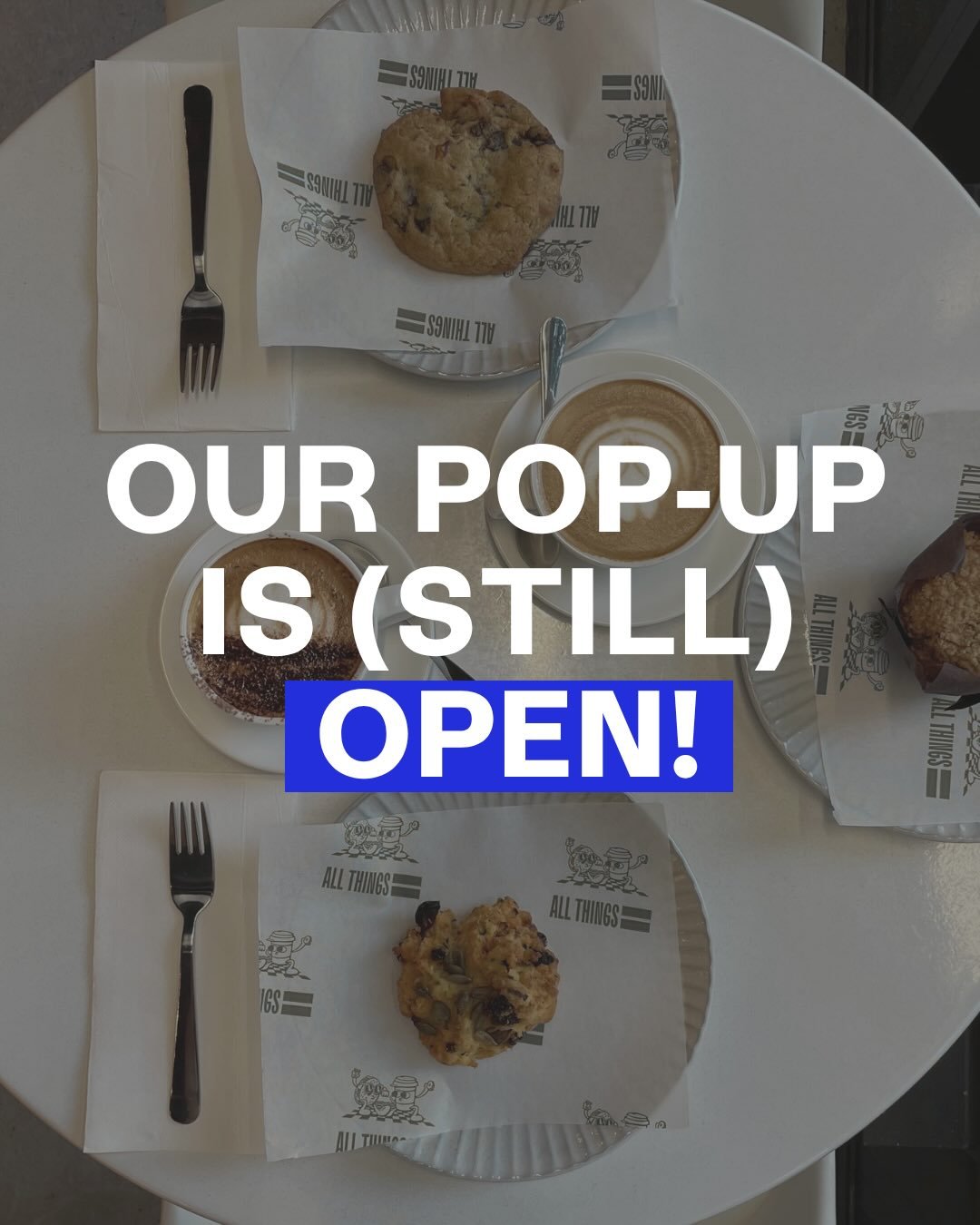 While our Balaclava team is taking a break, our West Melbourne Pop-Up doors are open for business. Even better? We&rsquo;ve got some fresh-to-the-menu baked goods, ready to satisfy big appetites in two minutes or less. 

Think:
🍞 Savoury Scones with