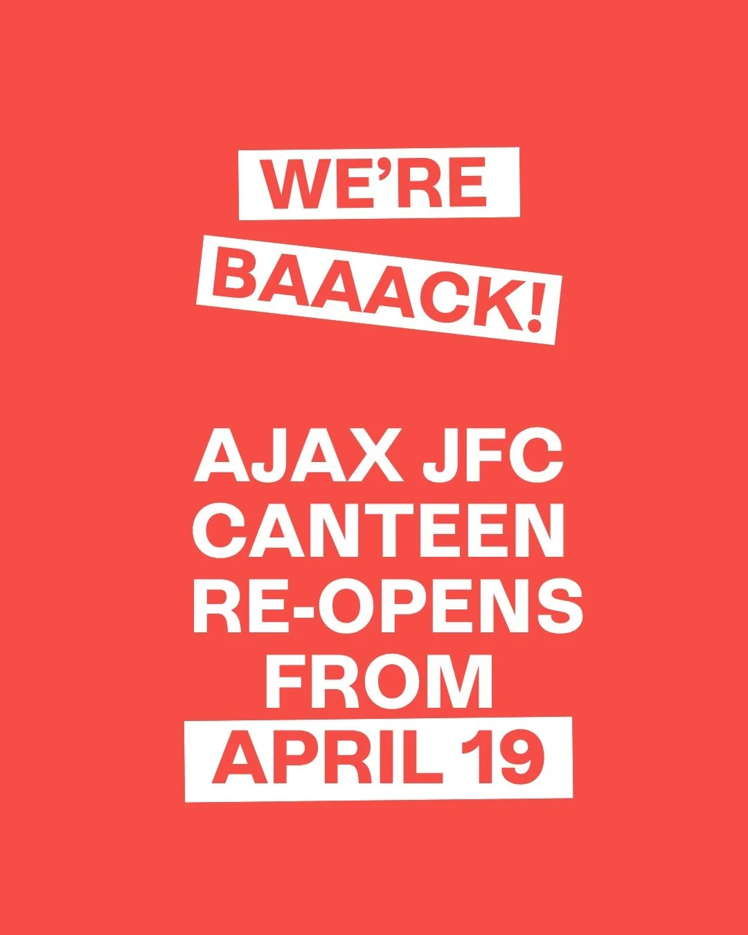 Back for another footy season 🏈💪 The ATE team will be serving all of your favourite spectator snacks, to keep you well-fed while you cheer on the AJAX Junior Footy Club. But it&rsquo;s not just pies, sausage rolls and a sausage sizzle &ndash; it&rs