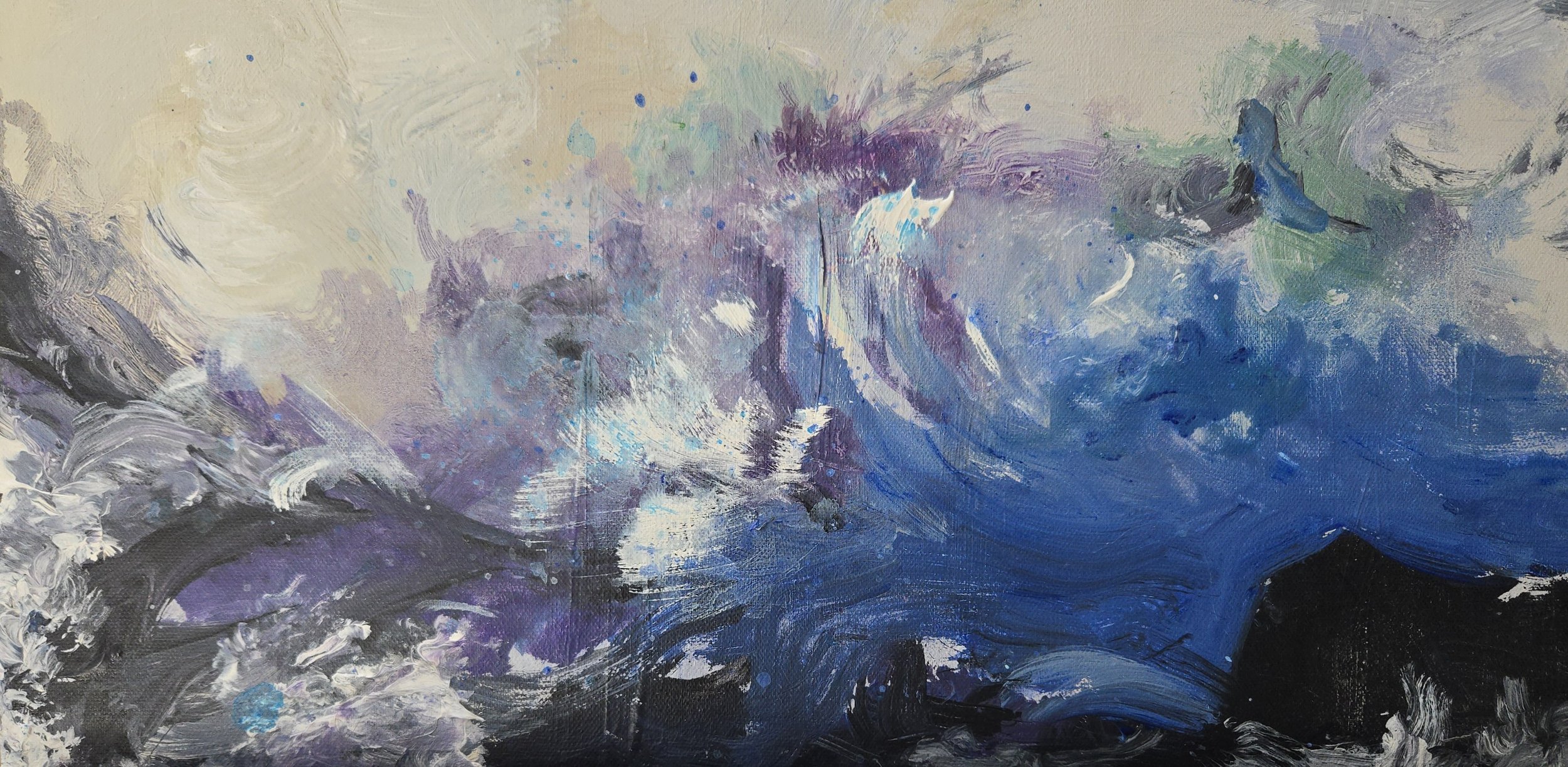 "Turbulence"
Acrylic on canvas
6" x 12"
(Available)