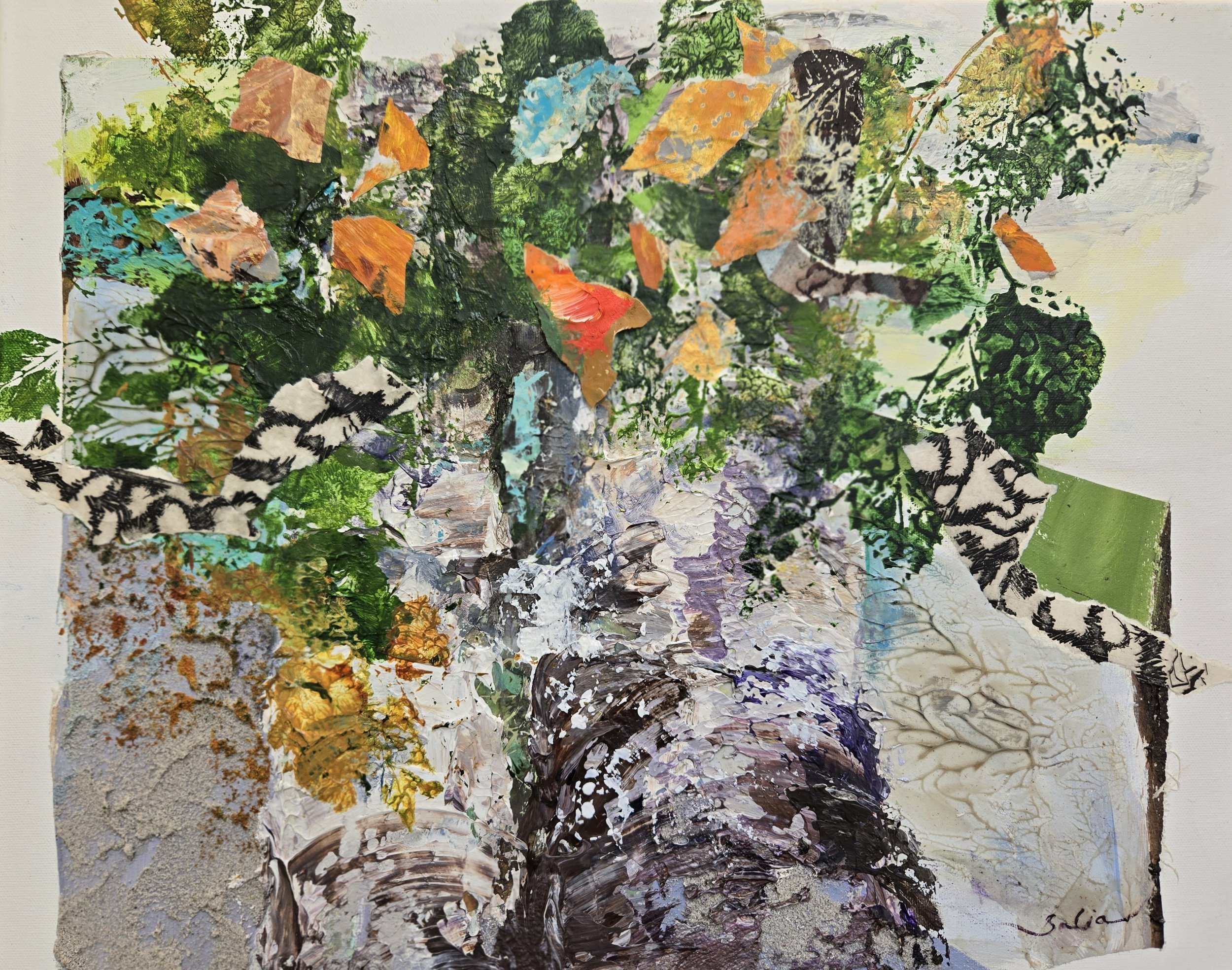 "Birch Bouquet"
Mixed media
16" x 20"
(Available)