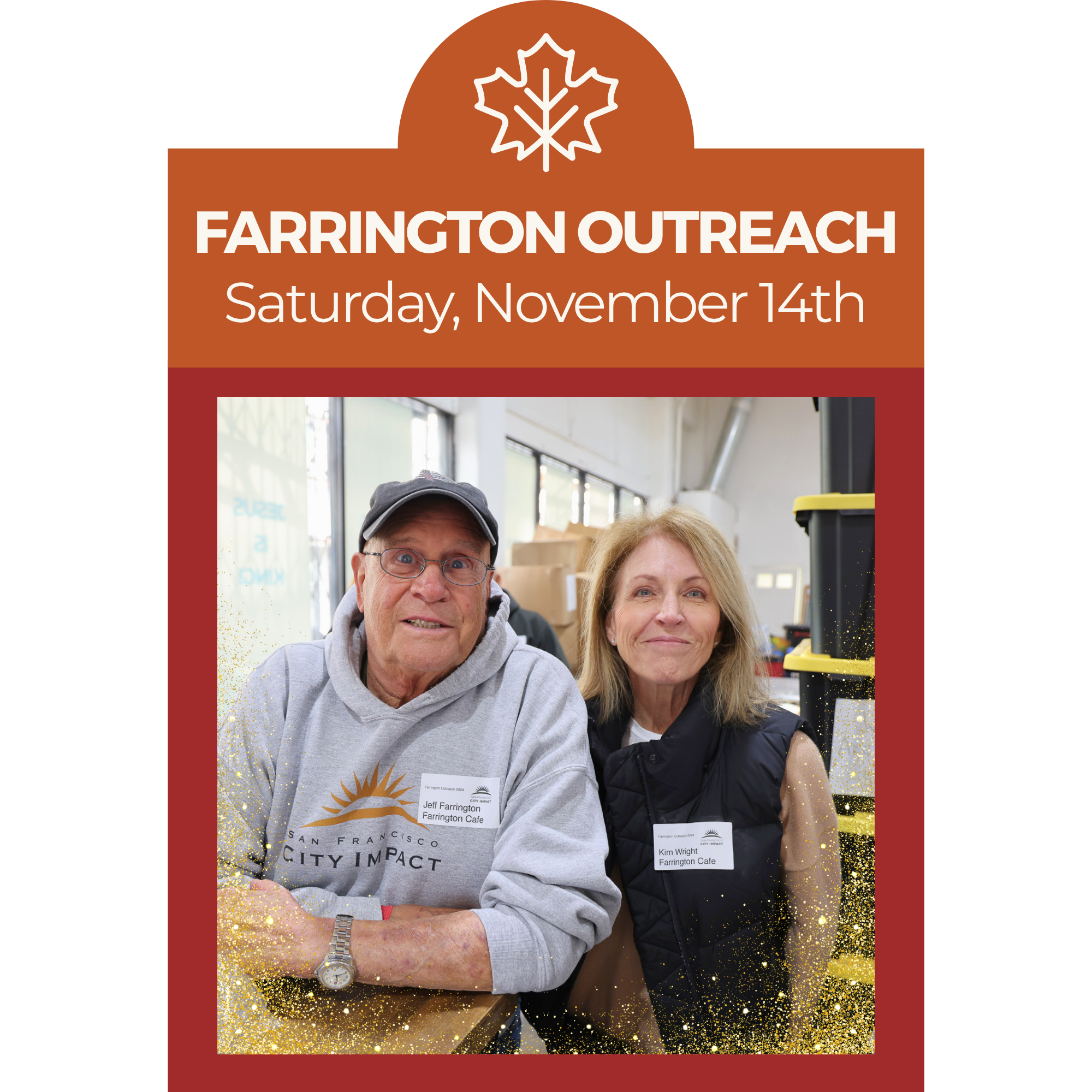 In honor of Beth Farrington, a devoted volunteer who gave her whole heart to the Tenderloin, especially its children and families. This annual pre-Thanksgiving outreach carries on her legacy of love and service by bringing a warm meal, care, and comm