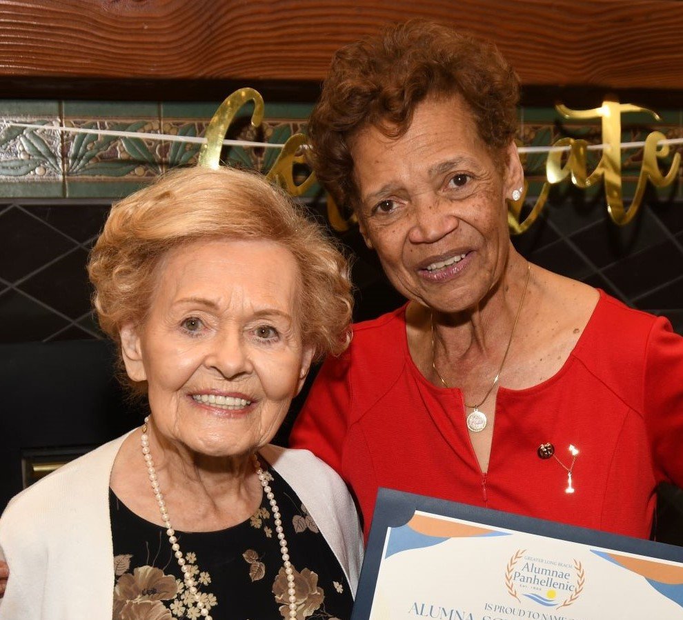 cj Donovan (left) and the late Jan Jones at the GLBAP 100th anniversary celebration in 2023.