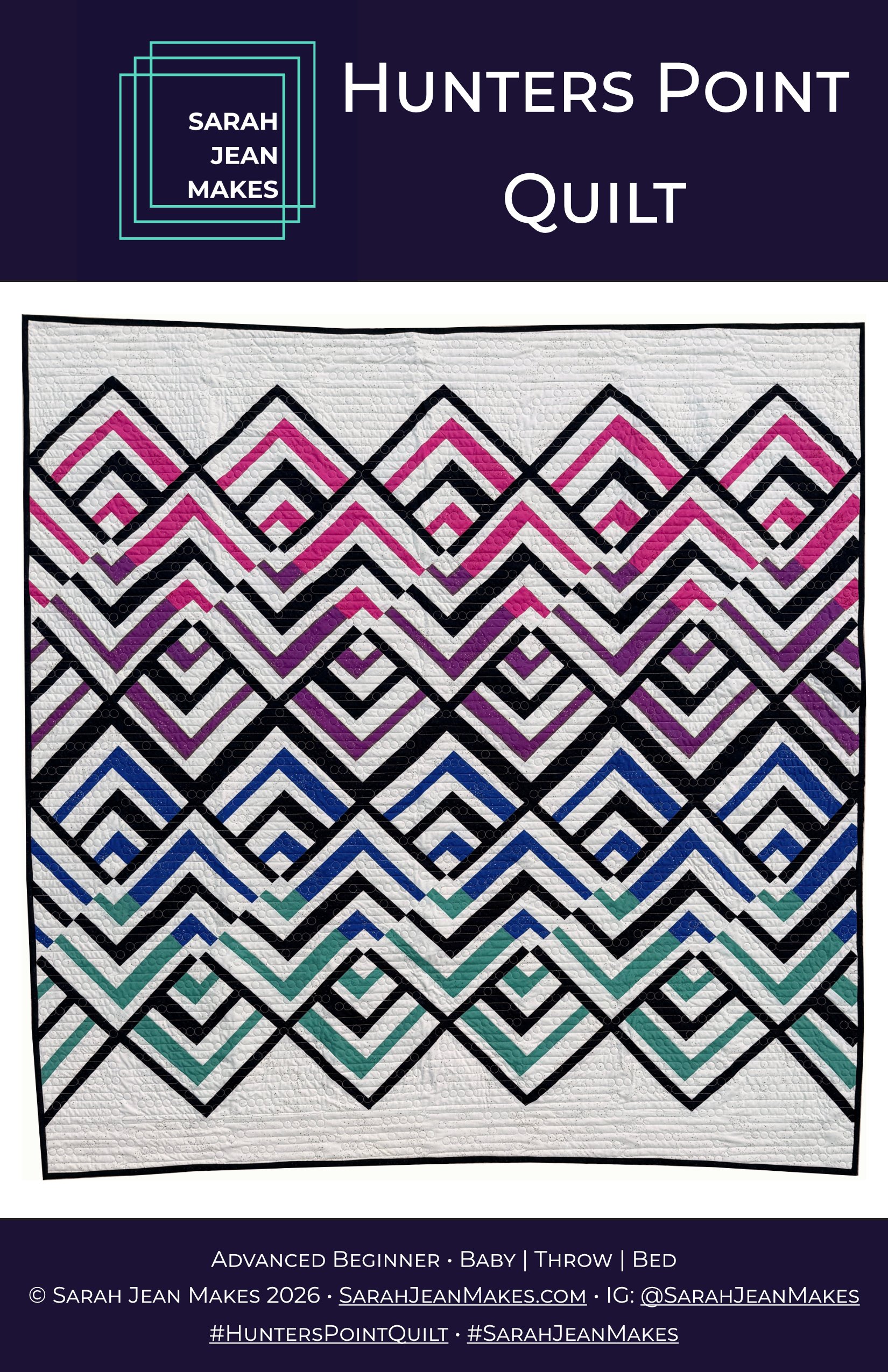 Hunters Point Quilt - Sarah Jean Makes BOOKLET front cover.jpg