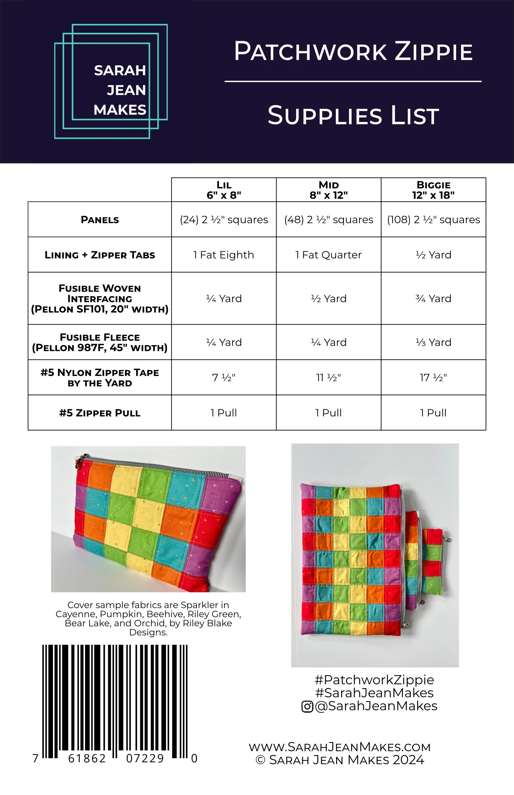 Patchwork Zippie - Sarah Jean Makes booklet back cover.jpg