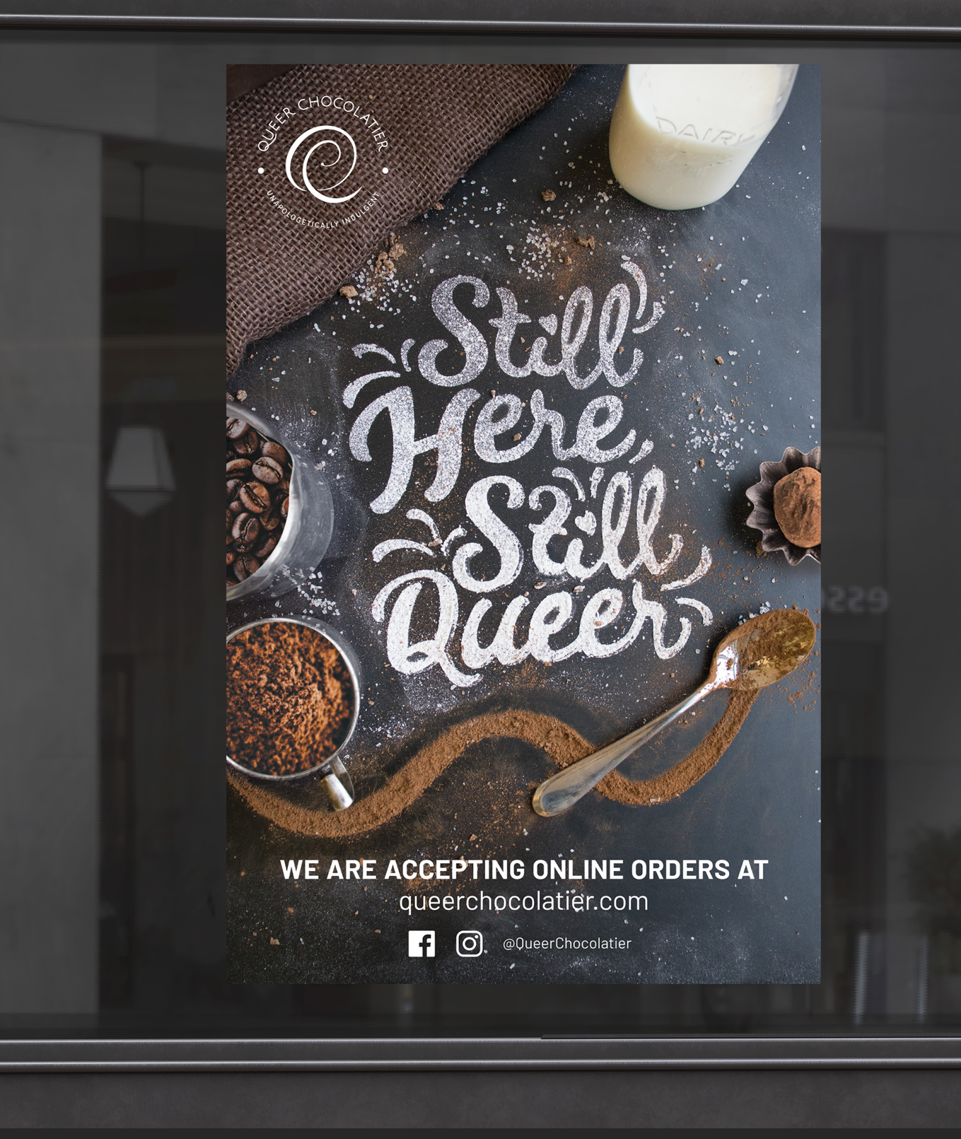 Queer Chocolatier Poster Design
