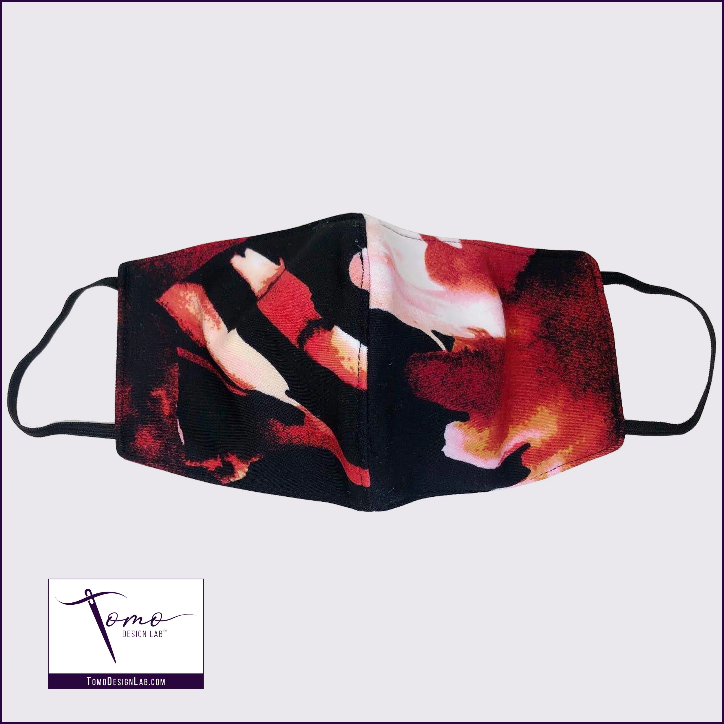 Black Rose Face Mask