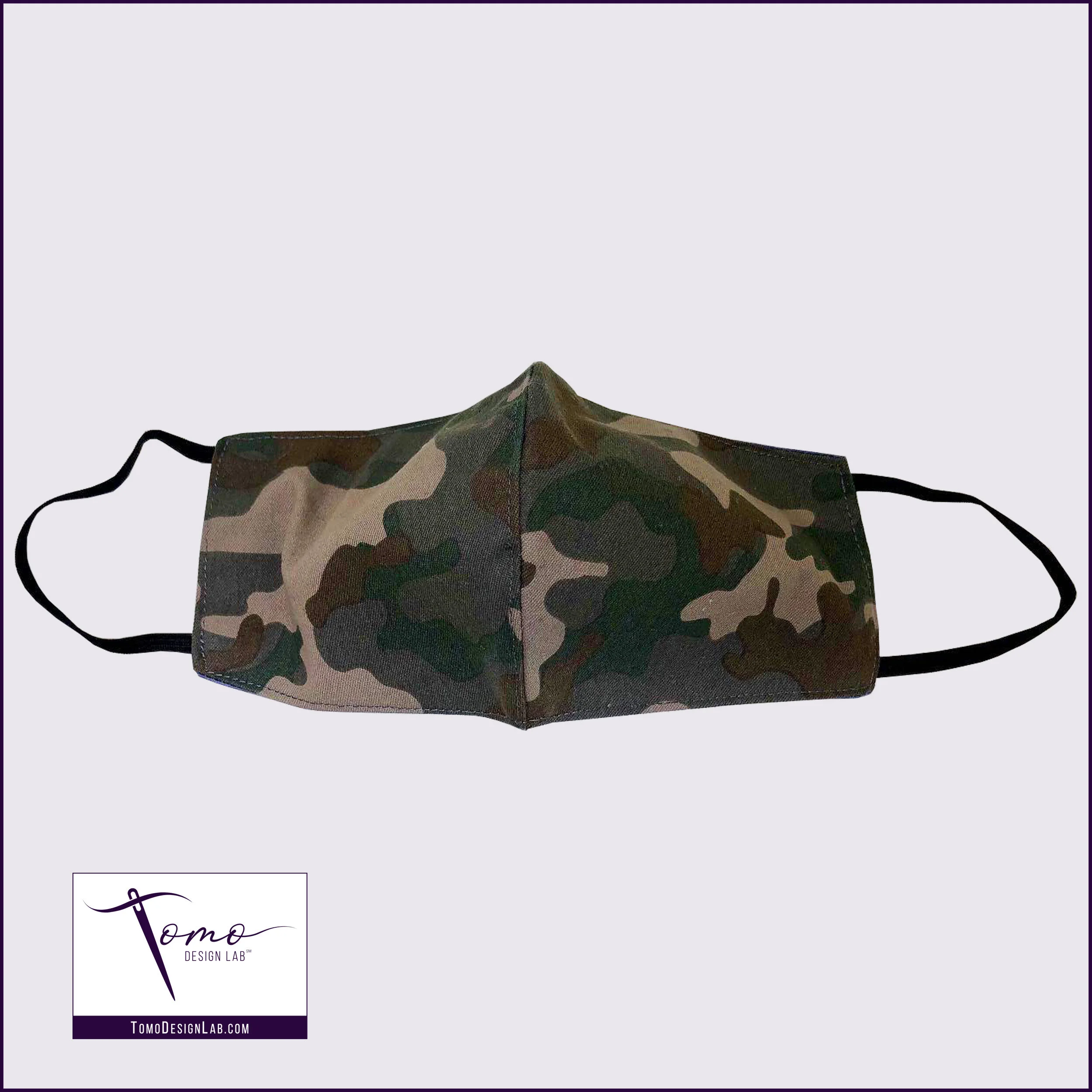 Camo Olive Face Mask