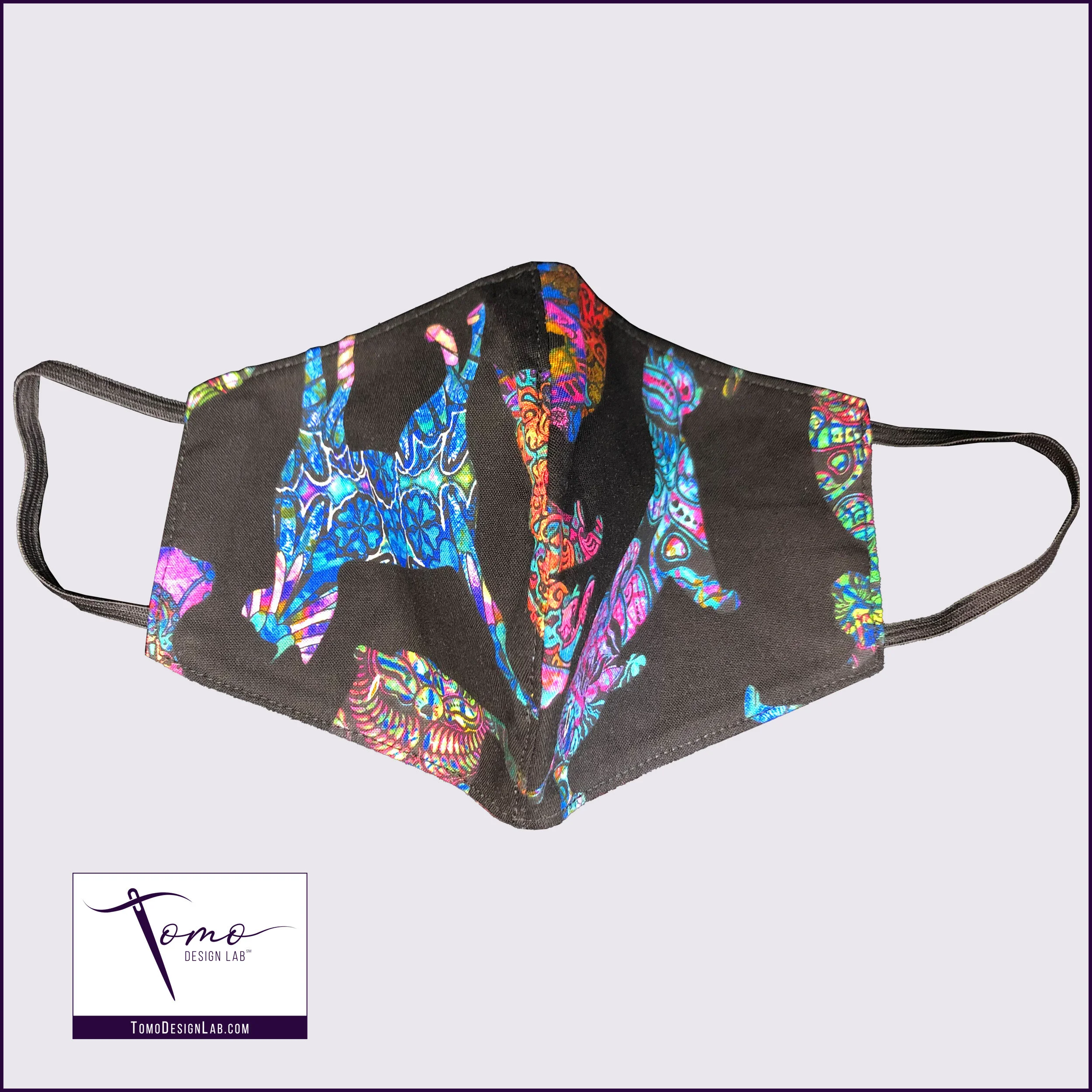 Cat Lovers Black Face Mask