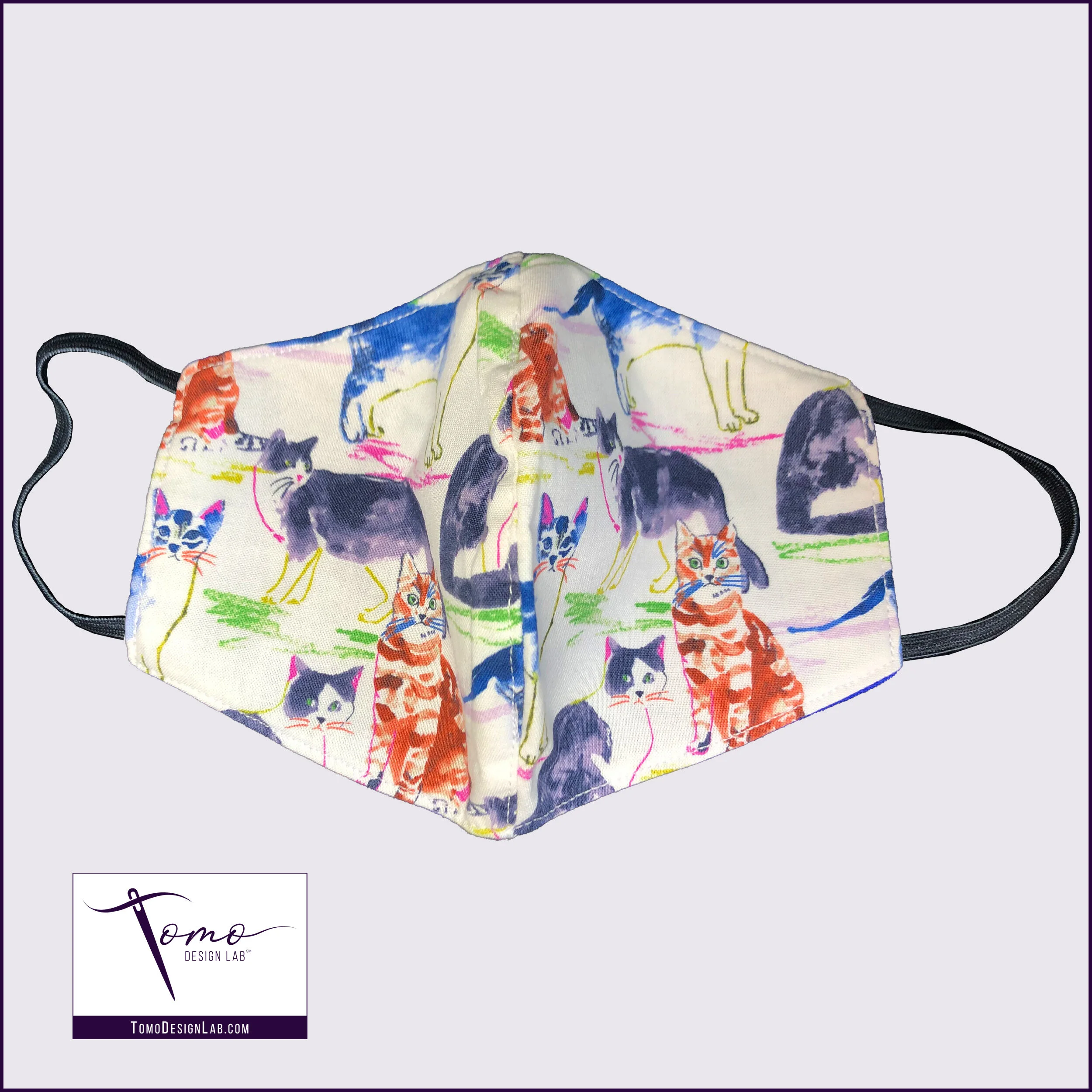 Cat Lovers White Face Mask
