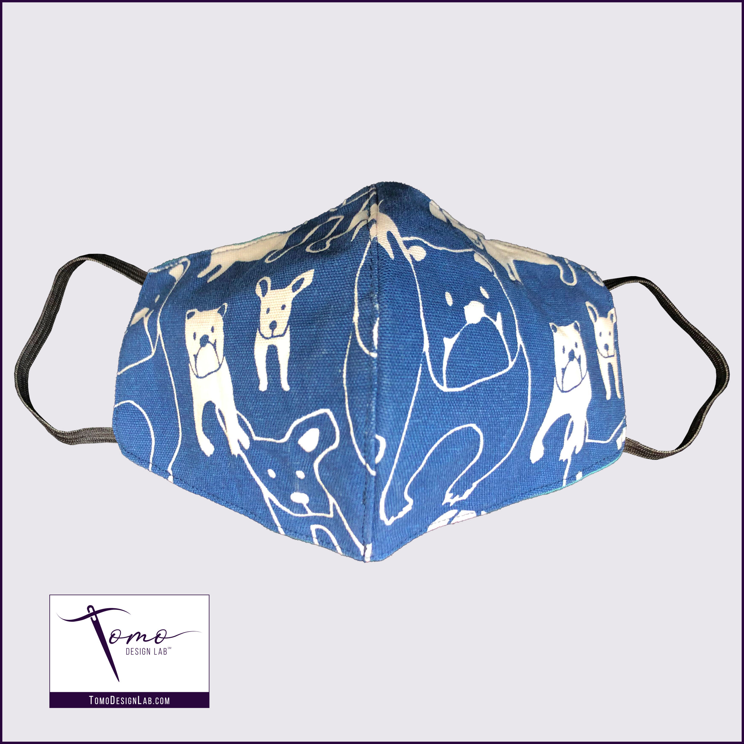 Dogs Blue Face Mask