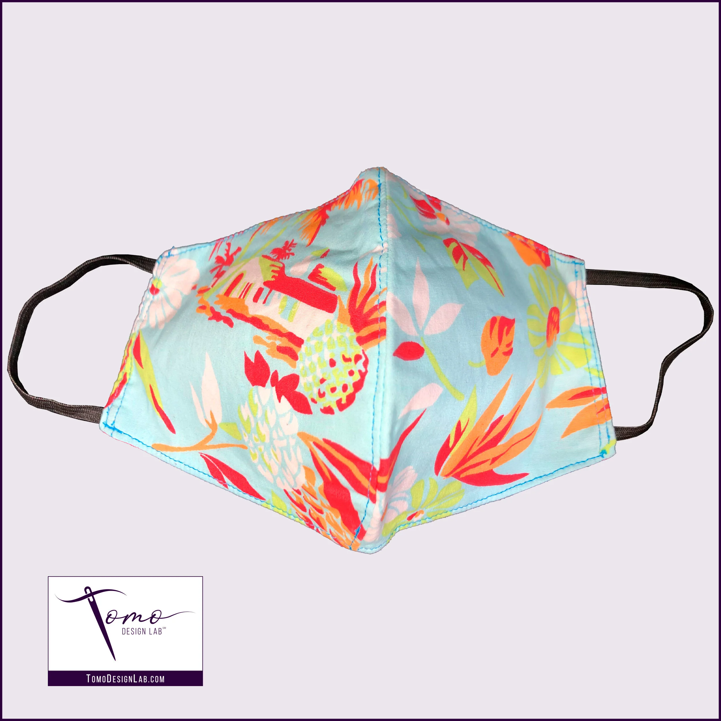 Tropical Blue Face Mask