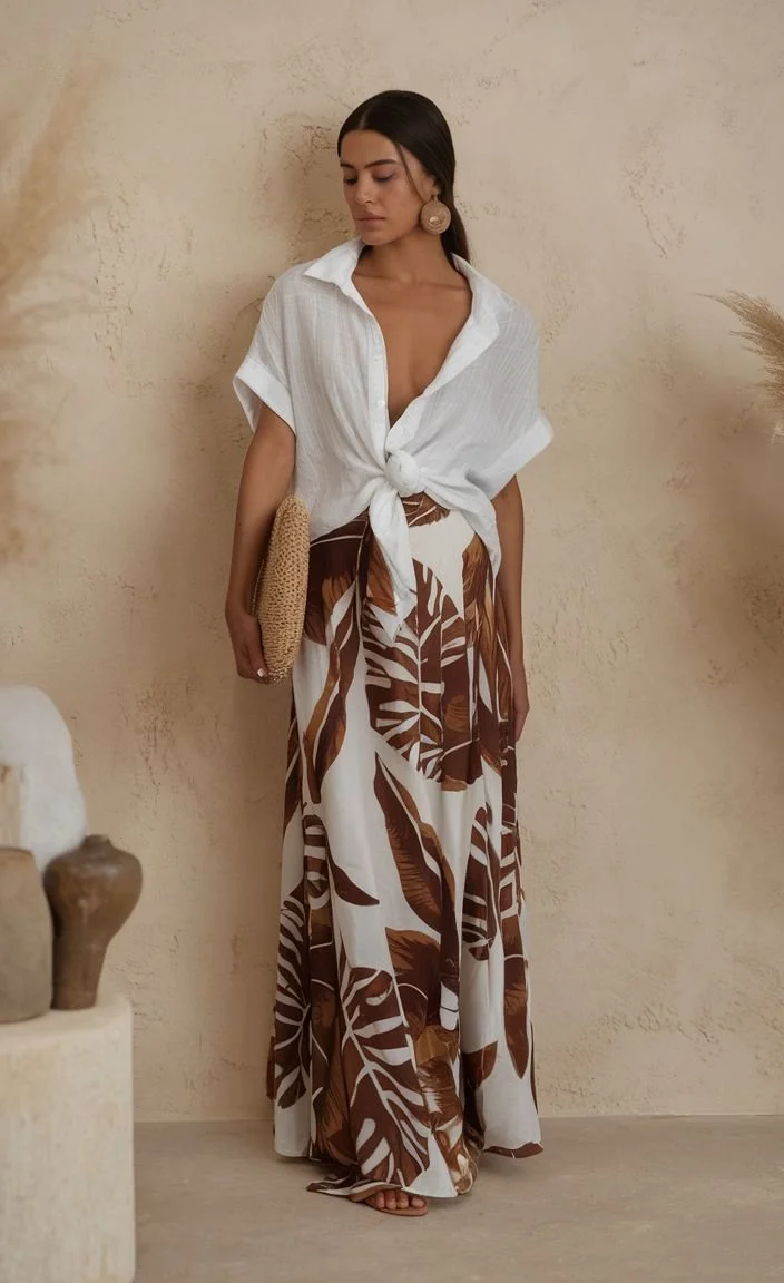 Capsule Wardrobe for the Summer of 2025_ Relaxed Linen Shirt and an Effortless Holiday Look Skirt.jpeg