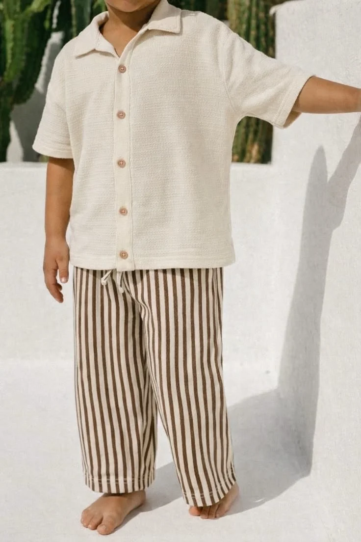Neutral Toddler Boy Outfit _ Aesthetic Summer Outfit for Little Boys _ Boys Resort Outfit.jpeg