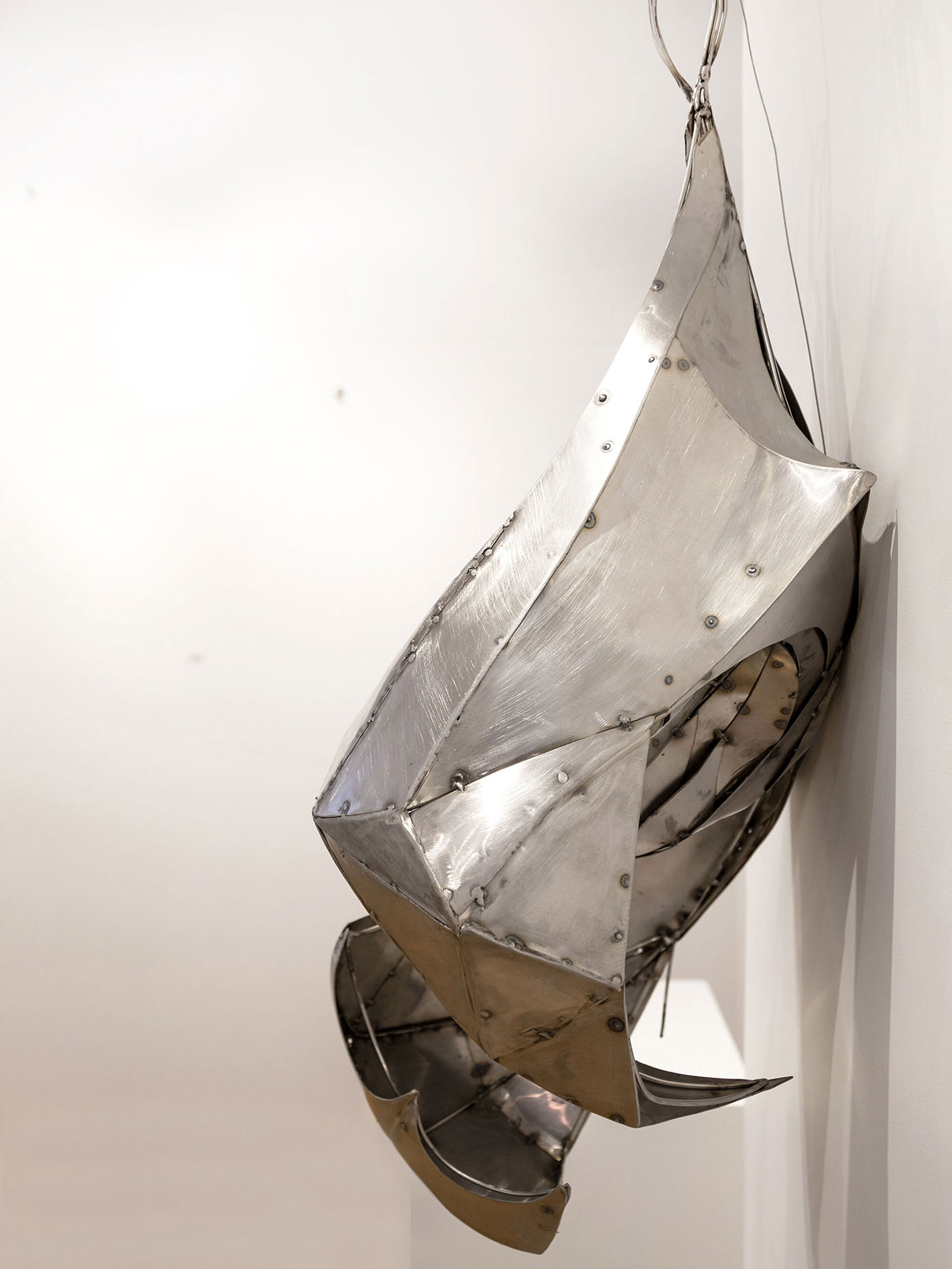 bat sculpture, flying fox, metal sculpture