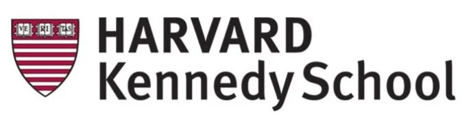 Harvard Kennedy School logo with shield and text.