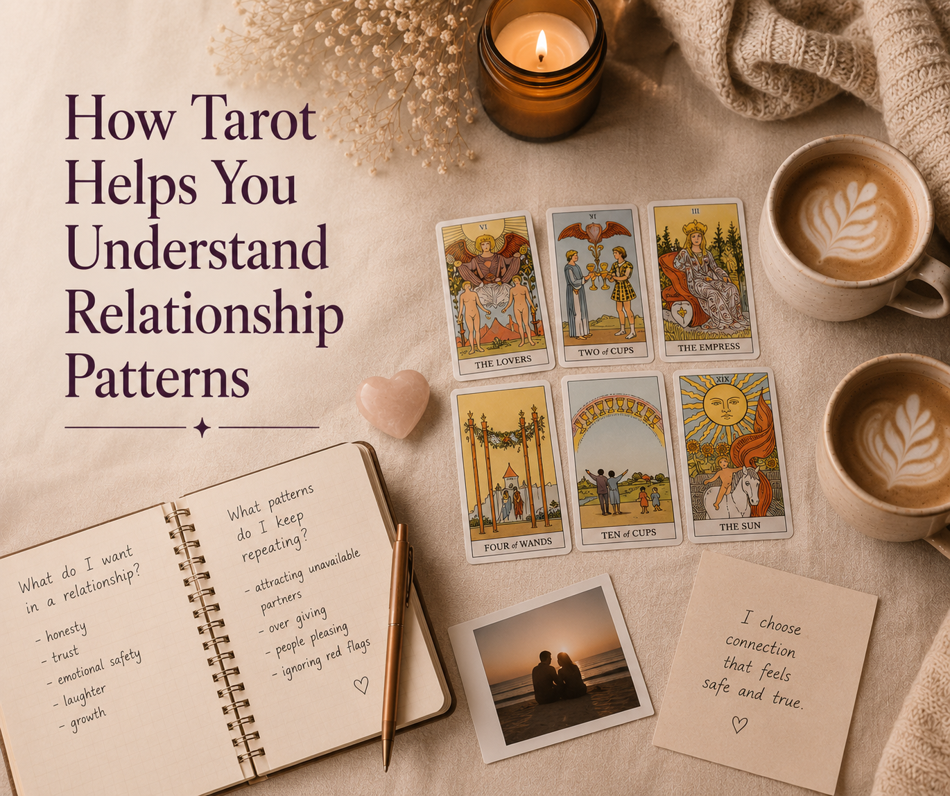 Tarot helping understand relationships.