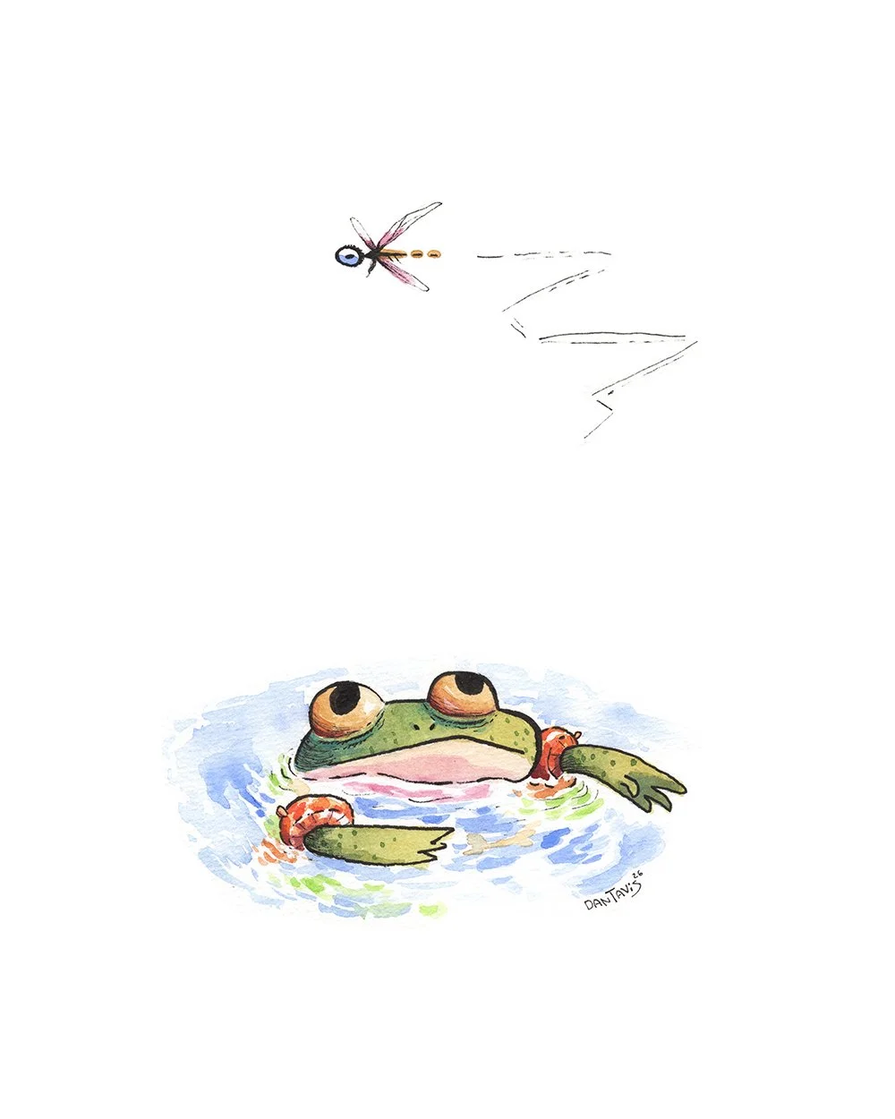 Frog and Flying Dragon Fly.jpg